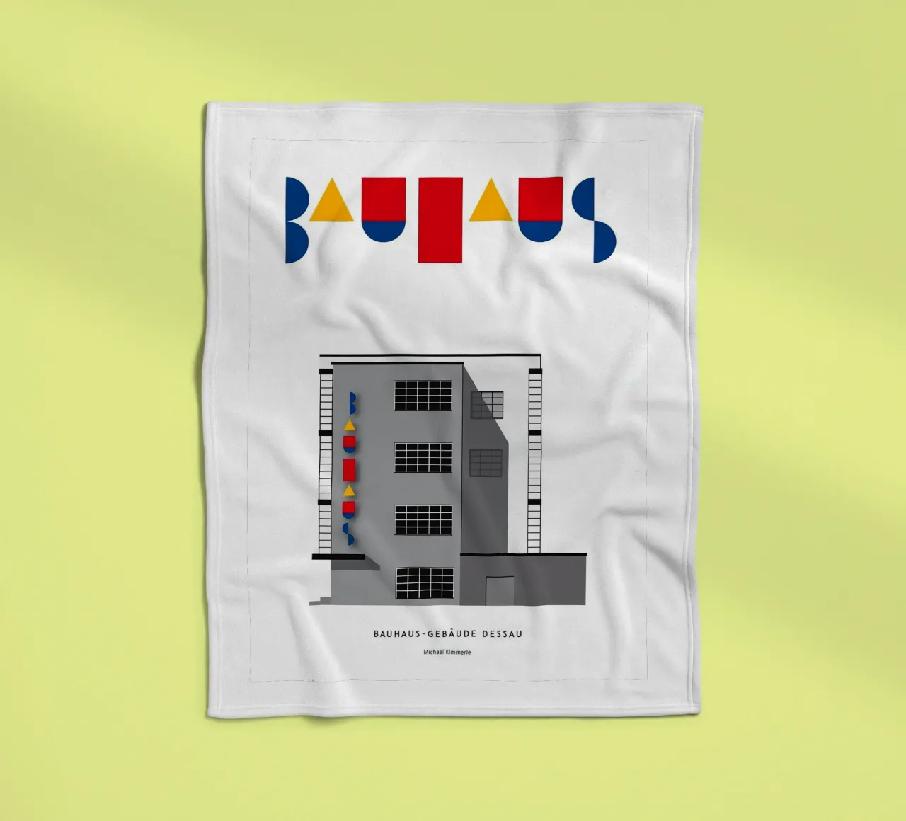 Bauhaus fleece blanket by Brooke