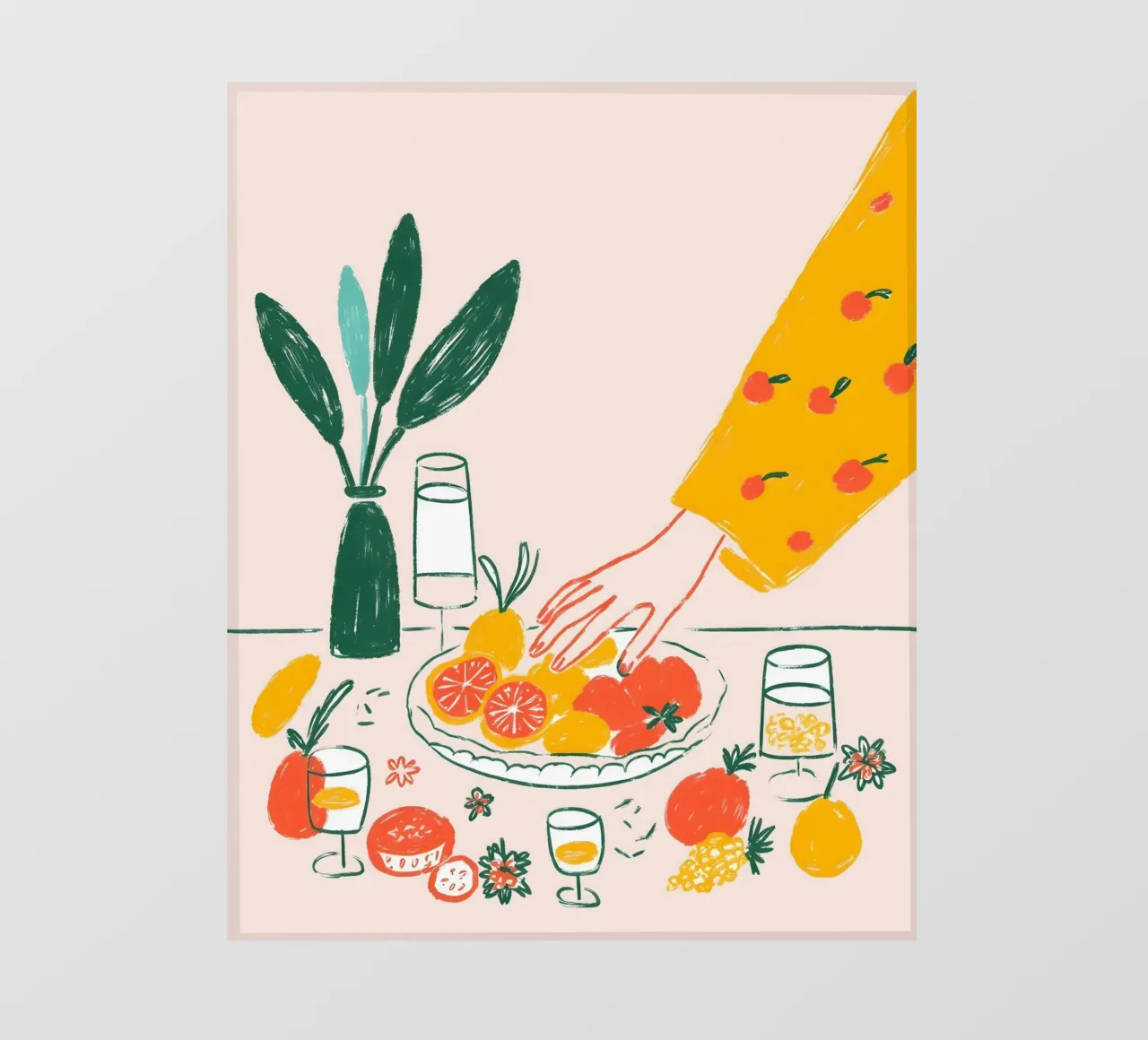 Frutta spalmata per la prima colazione telo in pvc da 83oranges