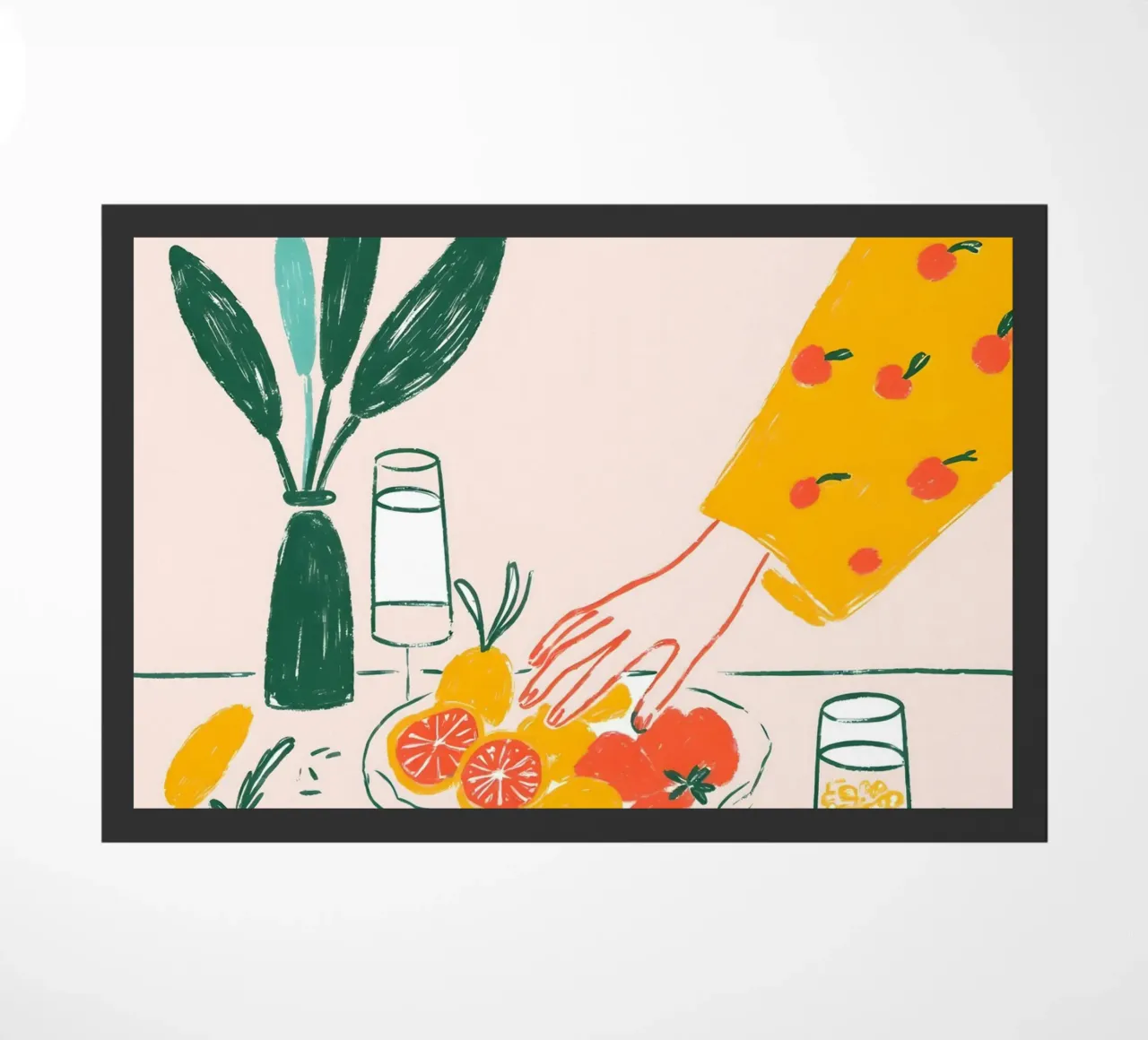 Frutta spalmata per la prima colazione zerbino da 83oranges