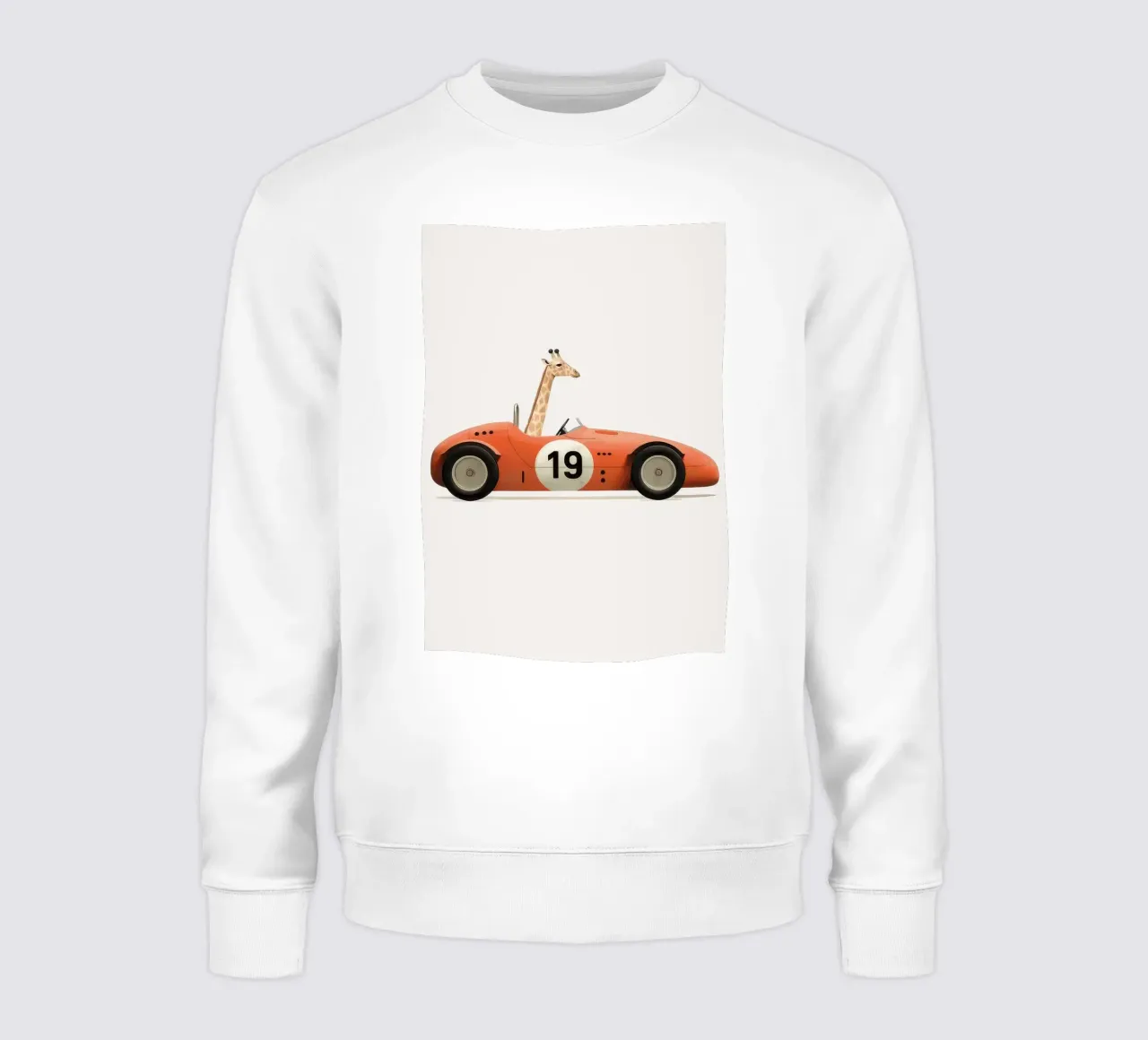 Giraffa in auto giocattolo felpa da Beauty wall