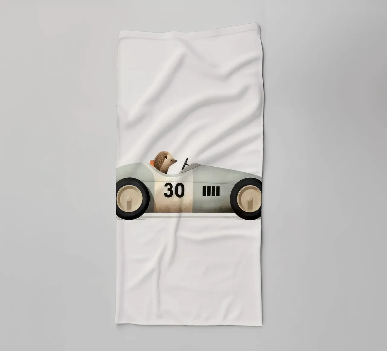 Hérisson dans une voiture jouet serviette de bain de Beauty wall