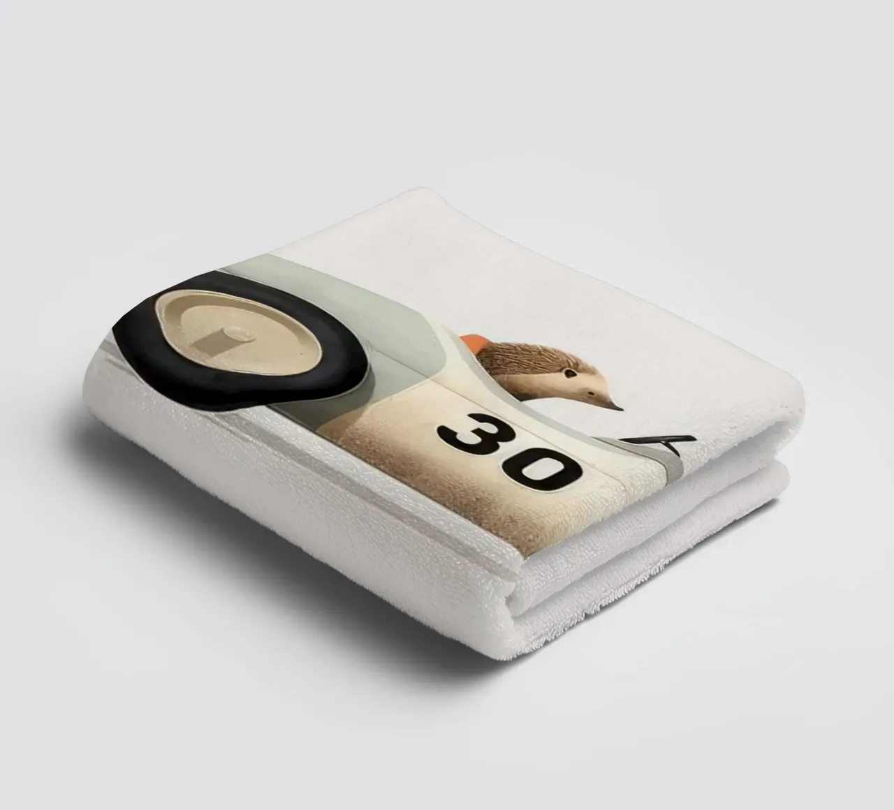 Hérisson dans une voiture jouet serviette de bain de Beauty wall