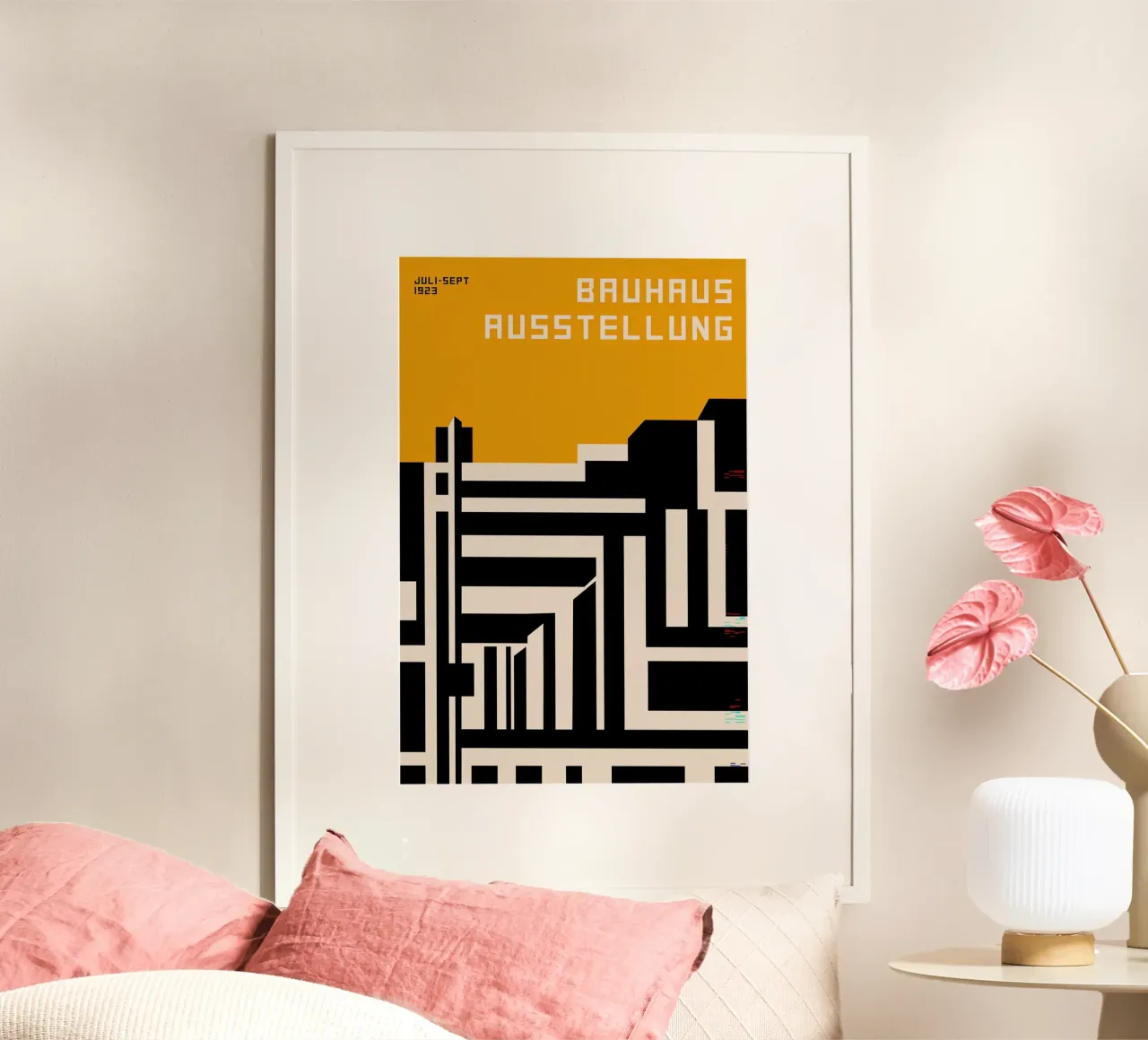Bauhaus poster con telaio in legno da Brooke