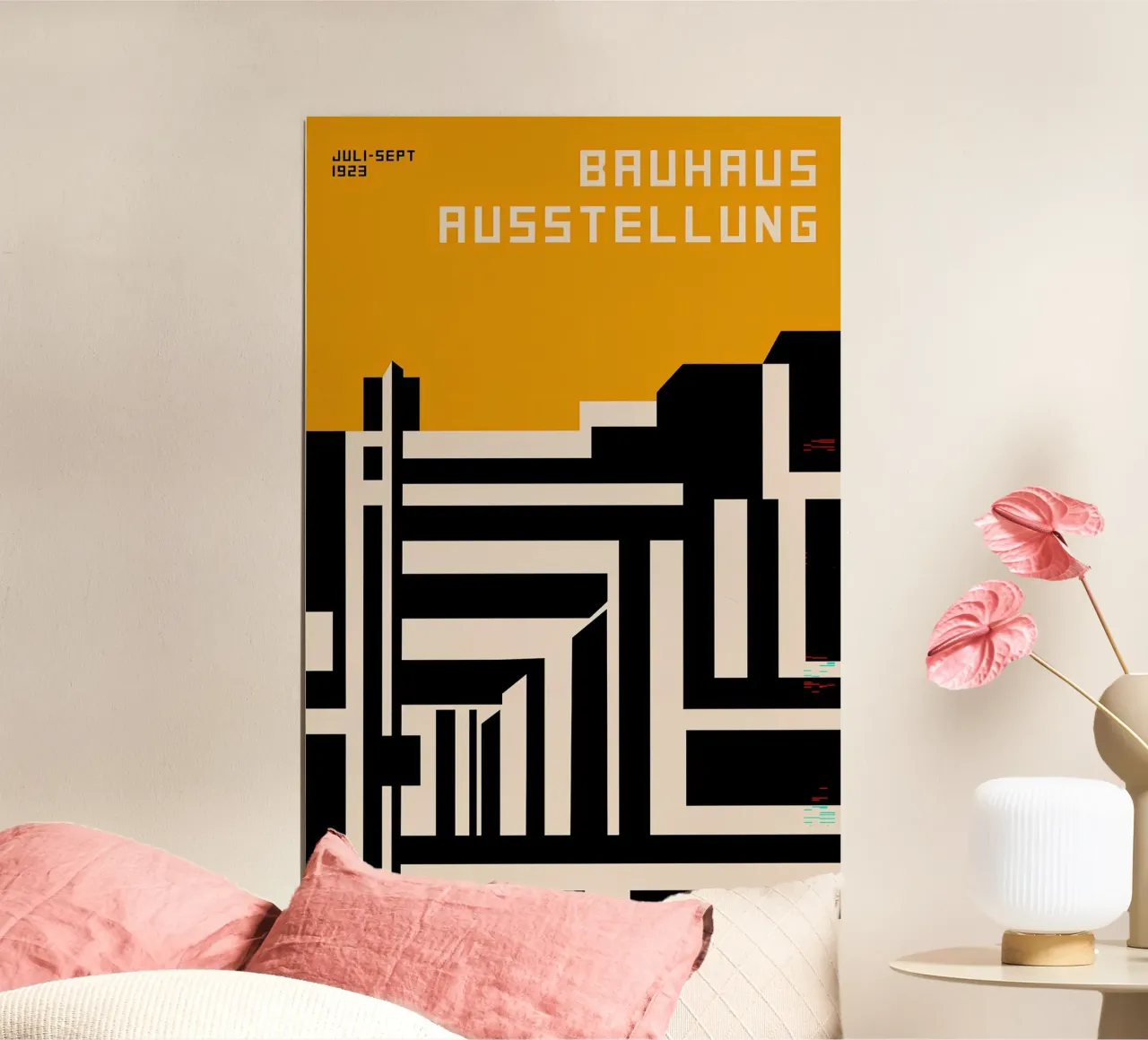 Bauhaus poster con telaio in legno da Brooke