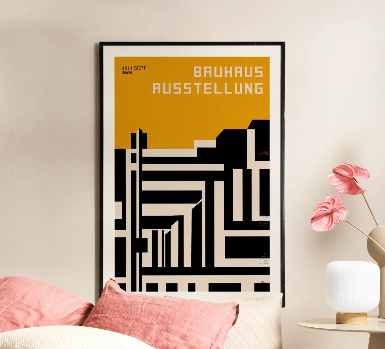 Bauhaus poster con telaio in legno da Brooke