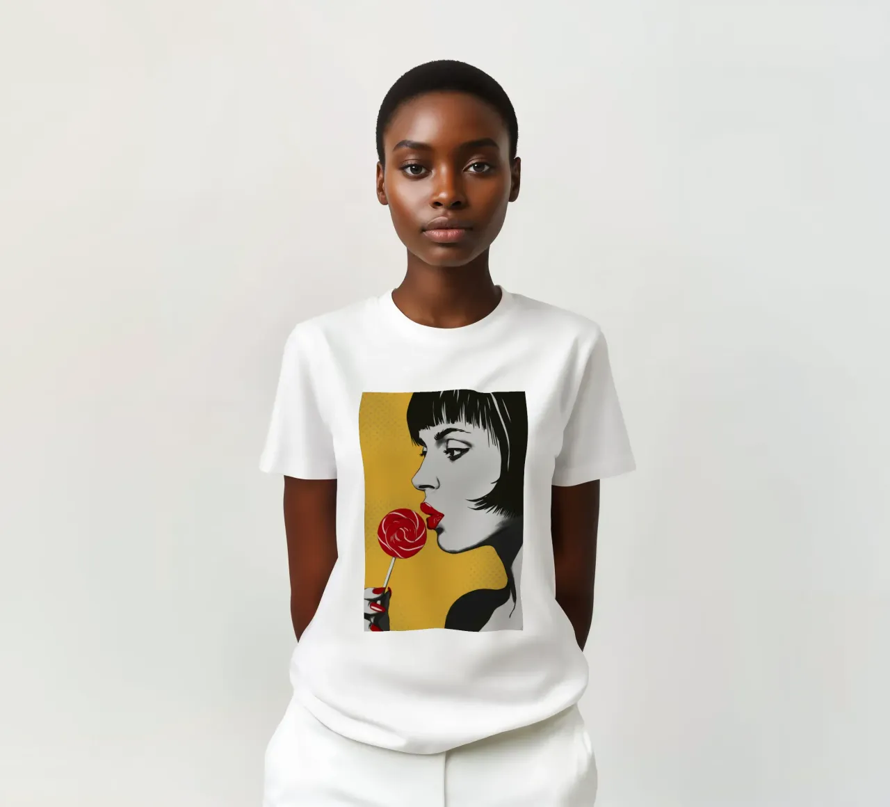 Lollipop Gaze Noir t-shirt da Paez Harmony