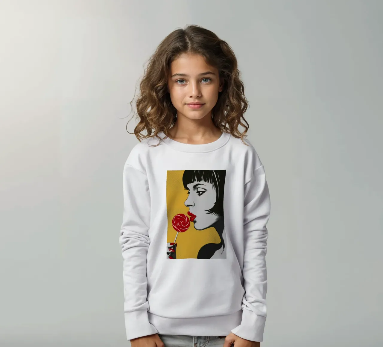 Lollipop Gaze Noir felpa bambino da Paez Harmony