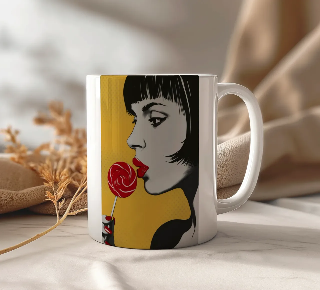 Lollipop Gaze Noir tazza in ceramica da Paez Harmony