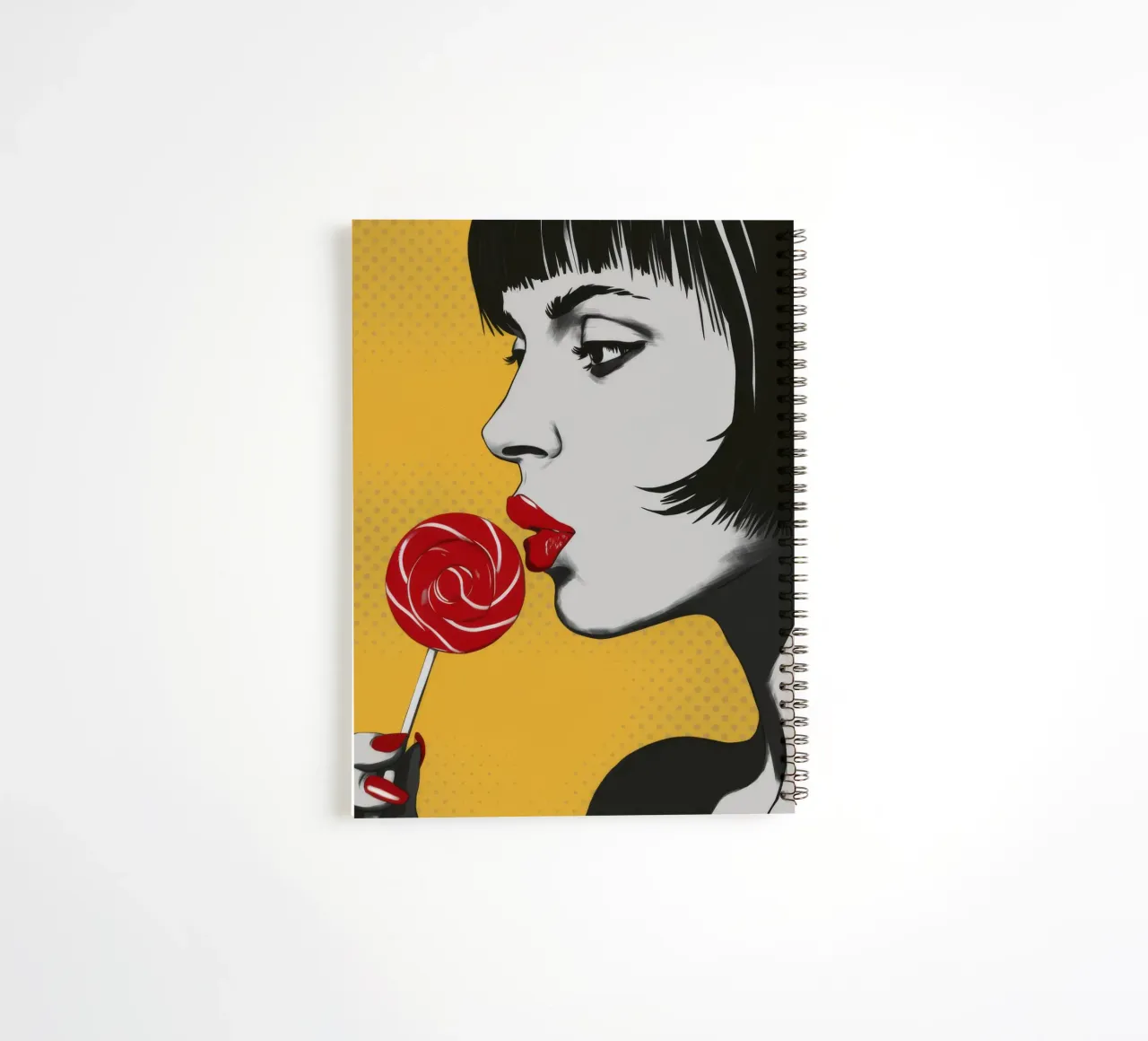 Lollipop Gaze Noir carnet à spirale de Paez Harmony