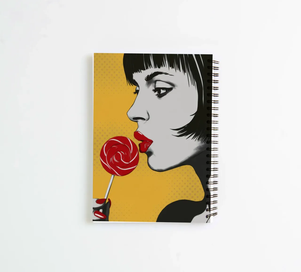 Lollipop Gaze Noir carnet à spirale de Paez Harmony