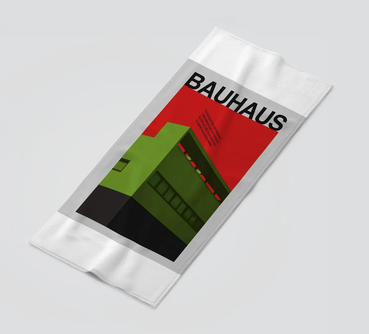 Bauhaus beach towel by Brooke