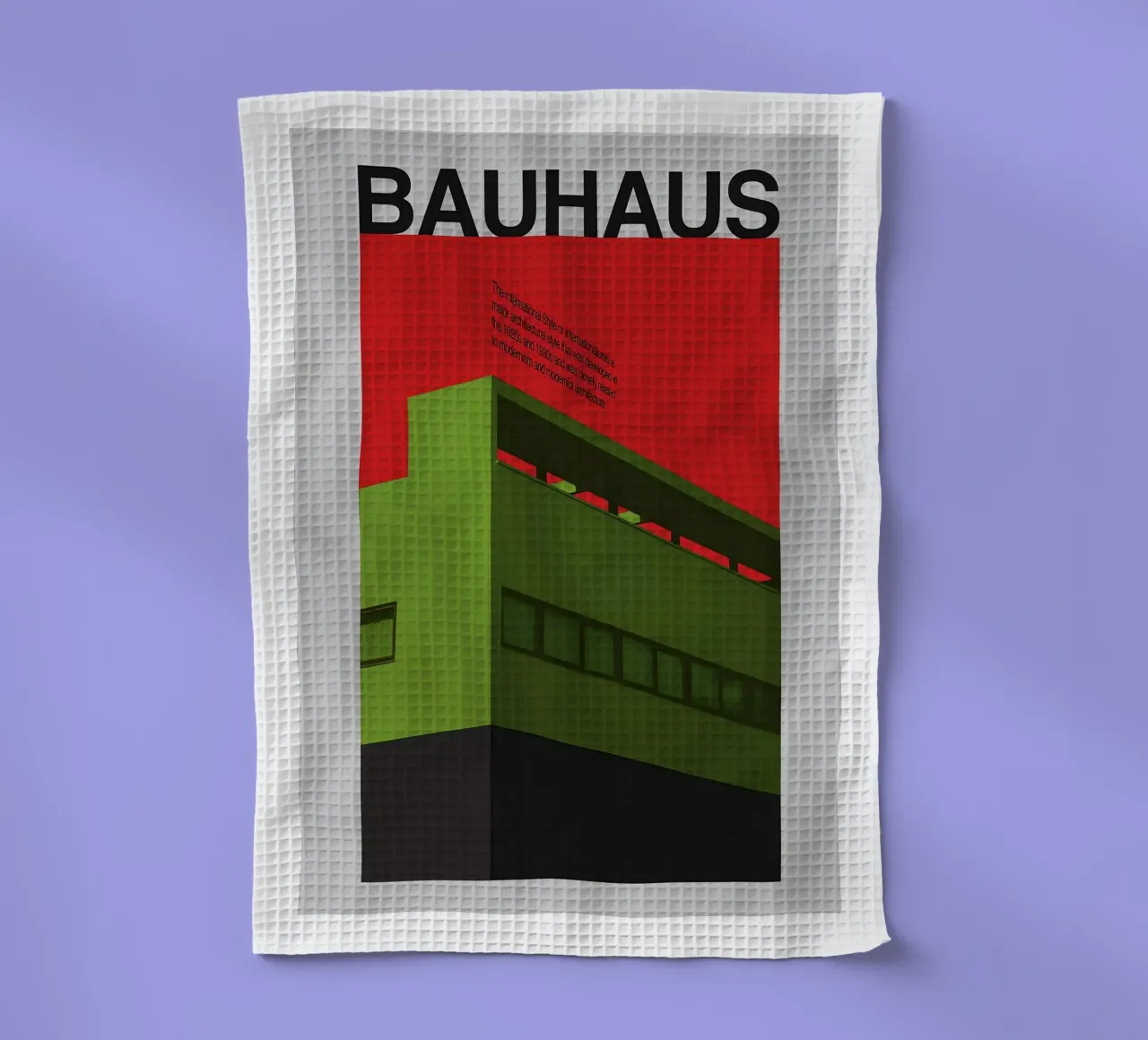 Bauhaus tea towel by Brooke