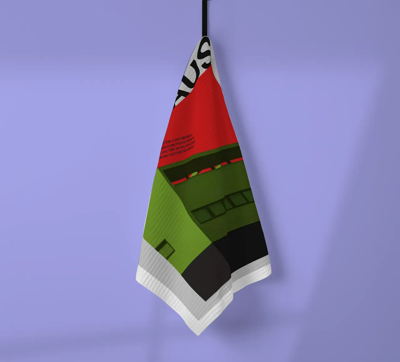 Bauhaus tea towel by Brooke