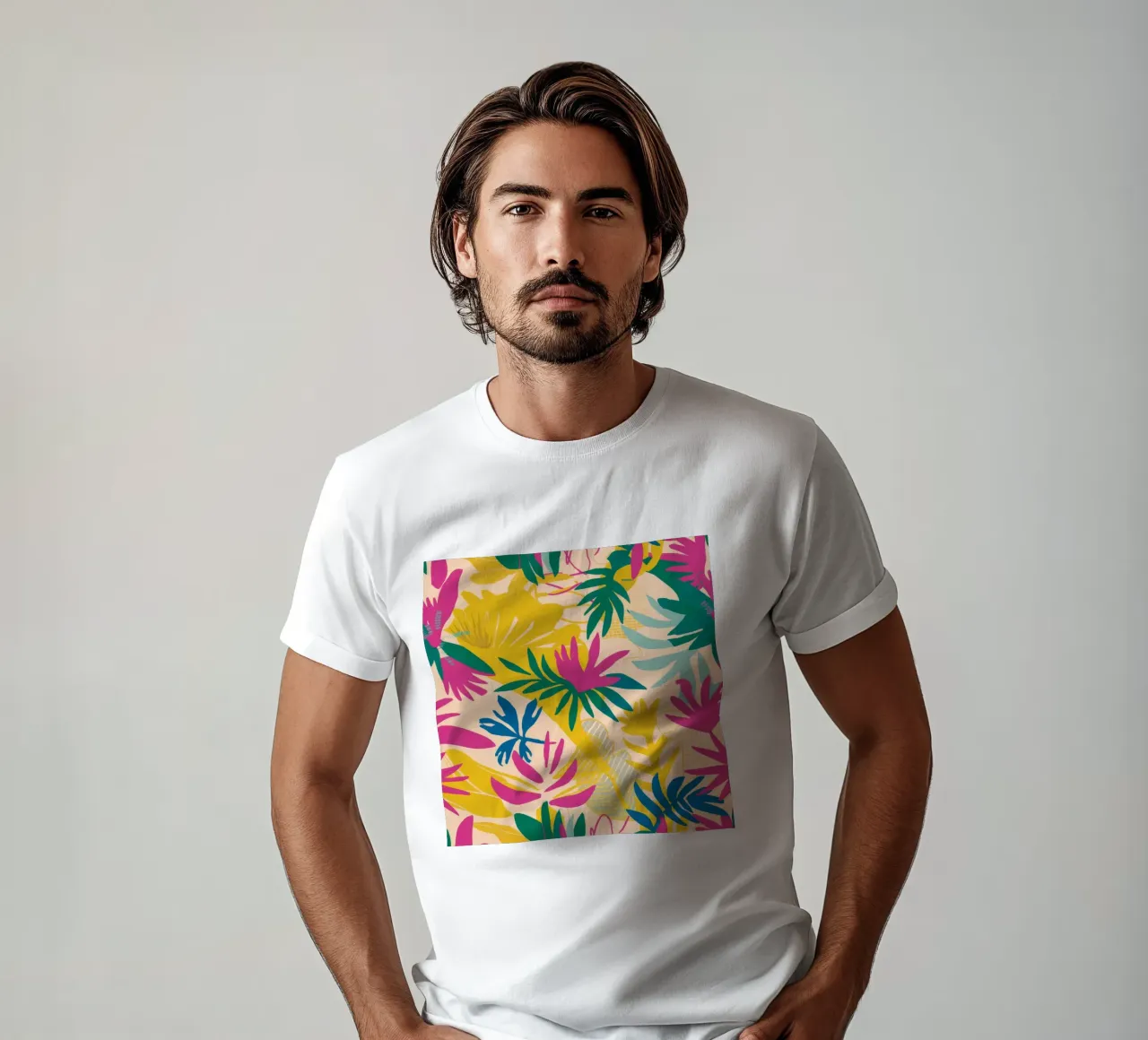 Diffusione delle foglie tropicali t-shirt da Haven Mirage