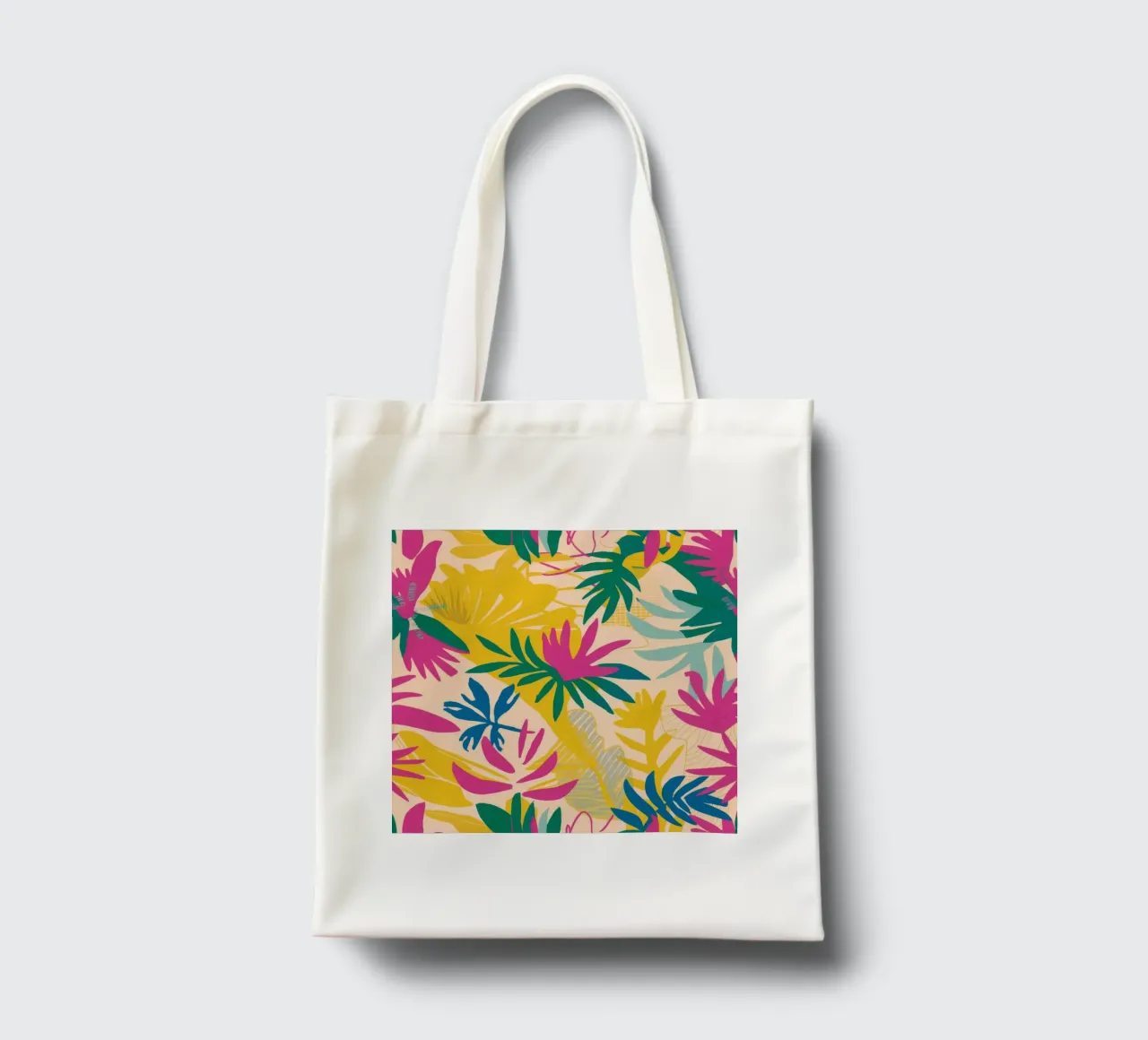 Diffusione delle foglie tropicali borsa in juta da Haven Mirage