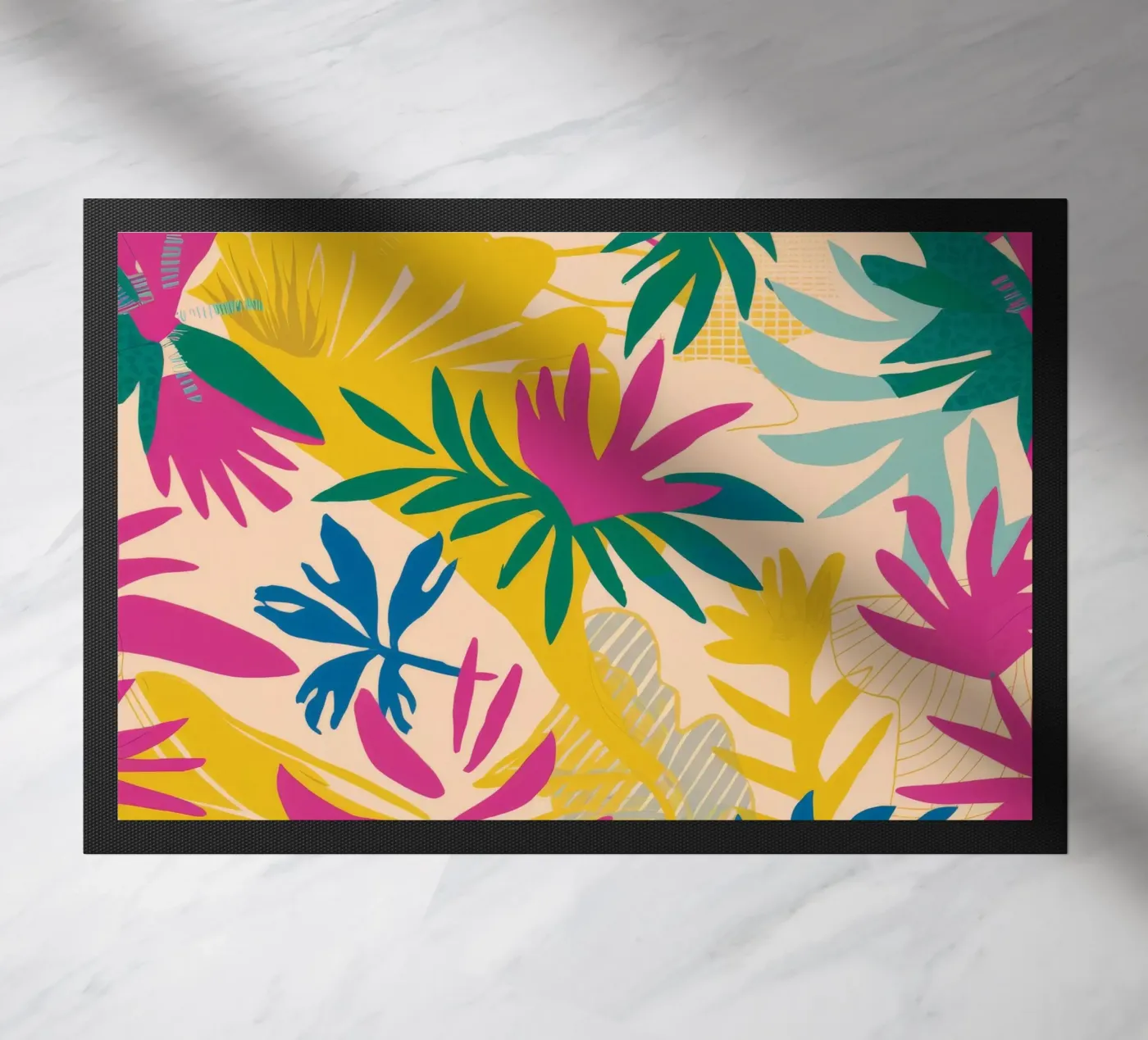 Tropical Leaf Spread doormat by Haven Mirage