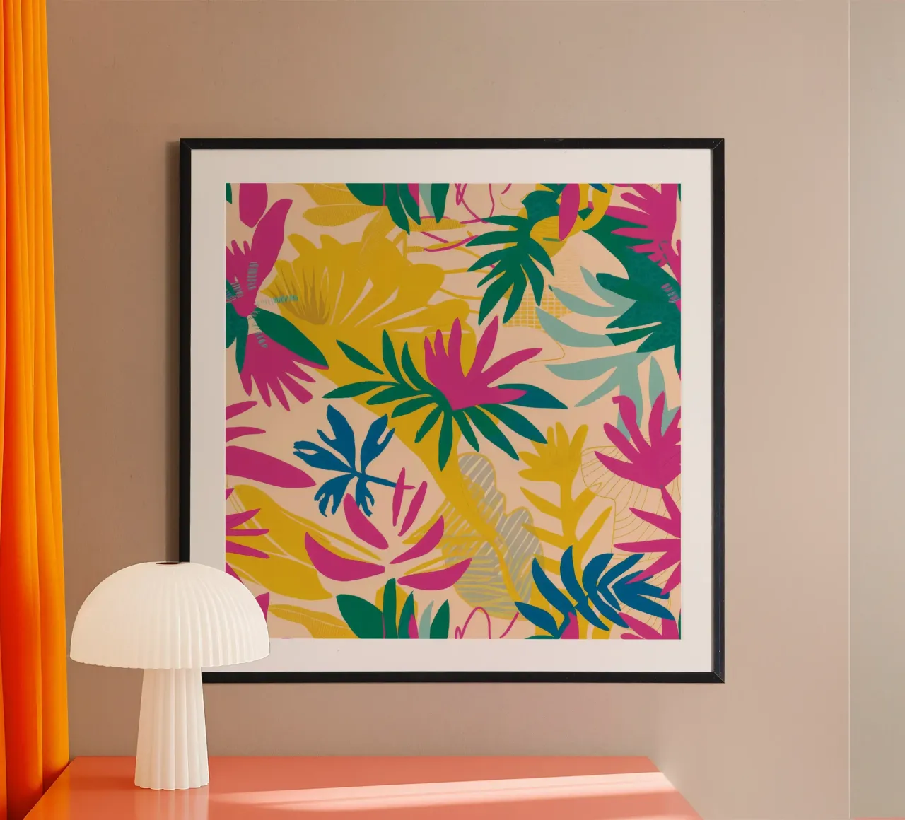 Diffusione delle foglie tropicali carta hahnemühle da Haven Mirage
