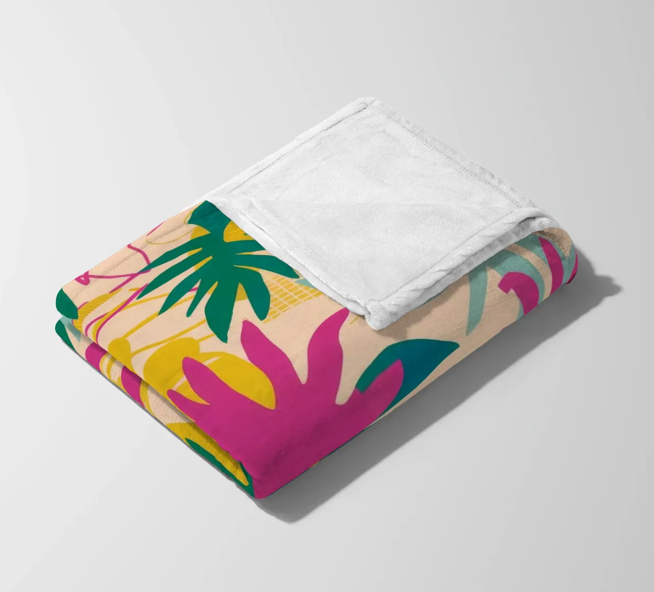 Diffusione delle foglie tropicali coperta in pile da Haven Mirage