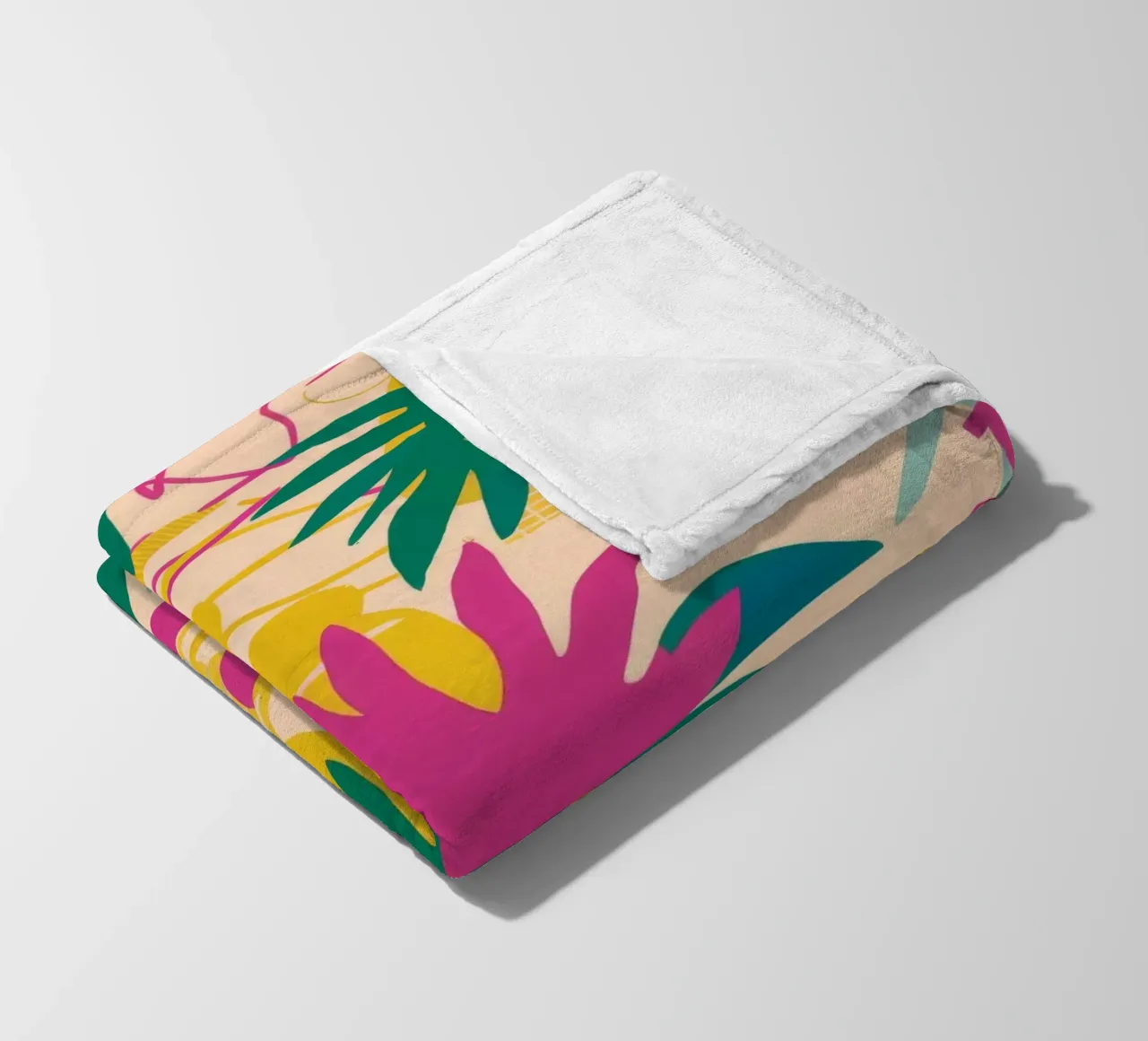 Diffusione delle foglie tropicali coperta in pile da Haven Mirage