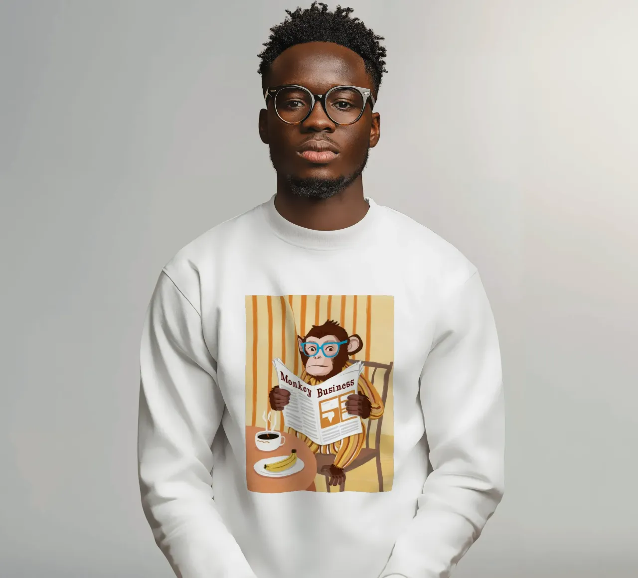 Notizie su Monkey Business felpa da Paez Harmony