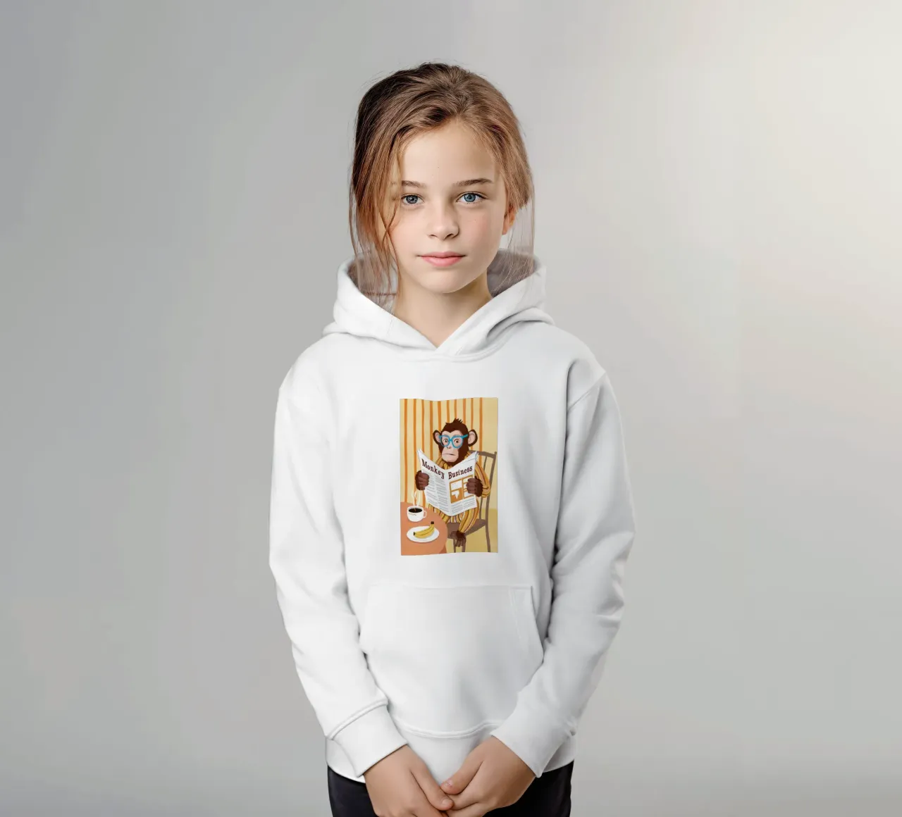 Notizie su Monkey Business felpa bambino con cappuccio da Paez Harmony