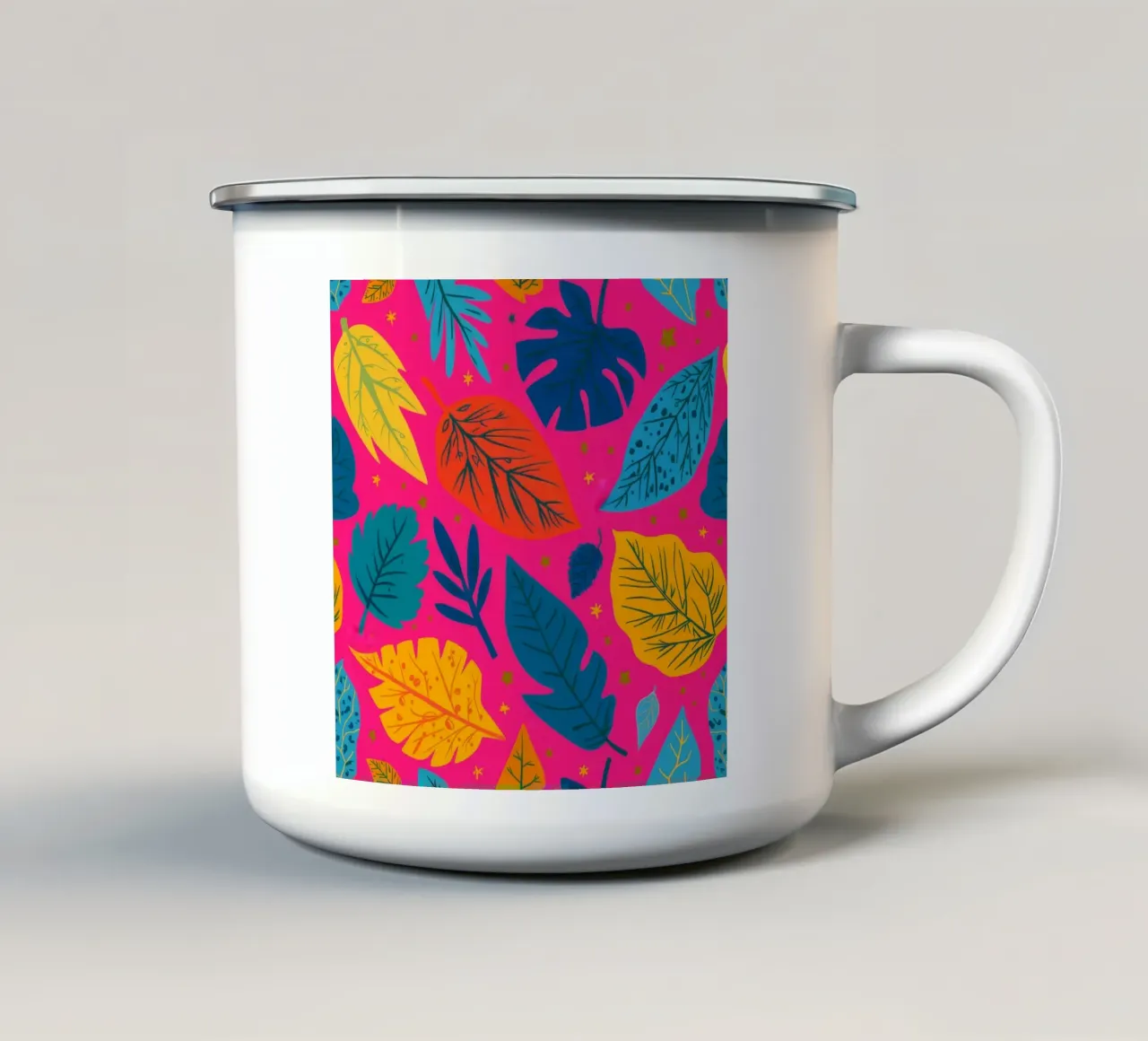 Foglia rosa Pop tazza in smalto da Haven Mirage