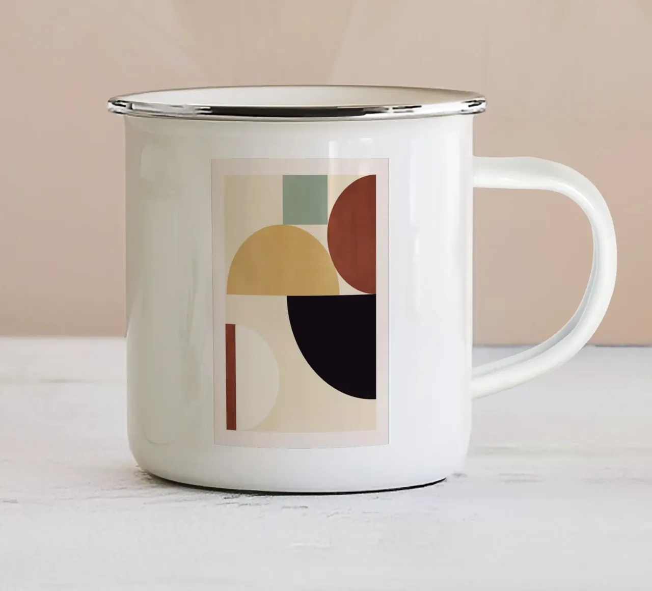 Formas audaces taza de esmalte de Gaite