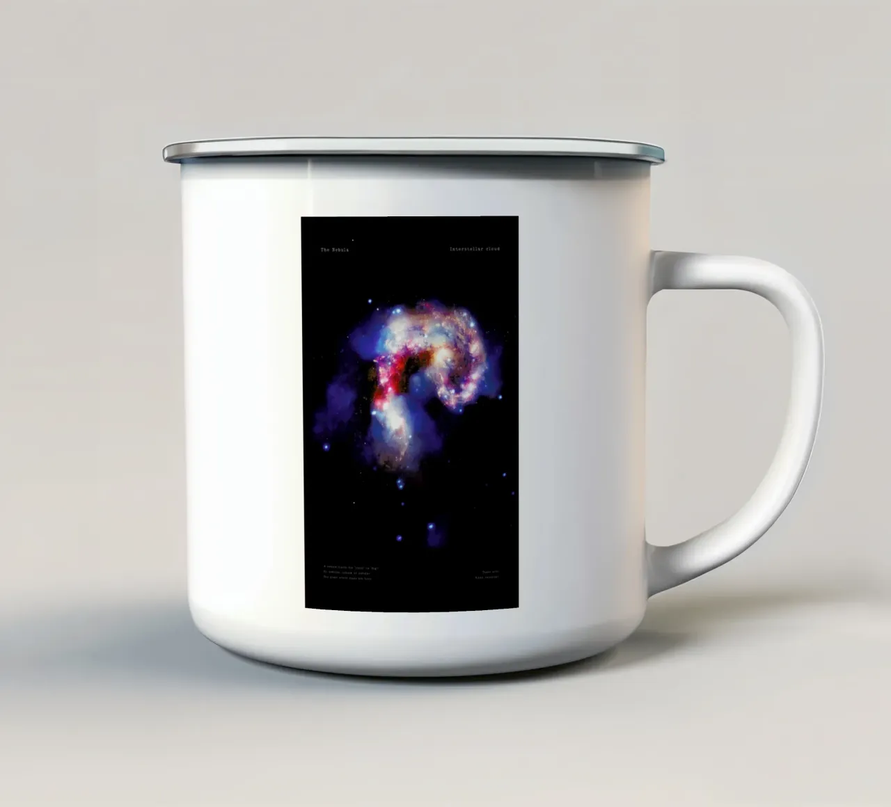 Nebula, NASA tazza in smalto da Vintage by JUNIQE