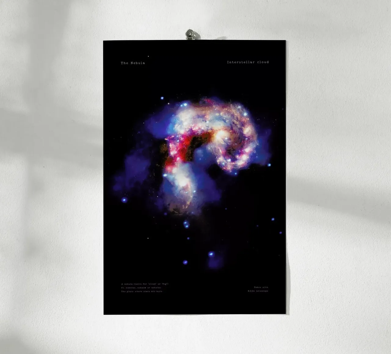 Nebula, NASA poster da Vintage by JUNIQE