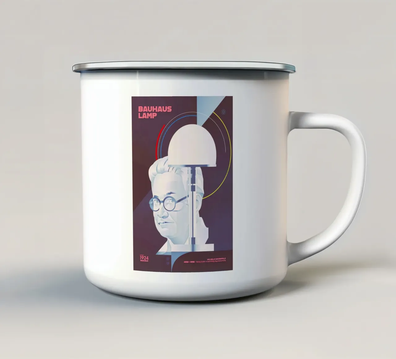 Bauhaus tazza in smalto da Brooke