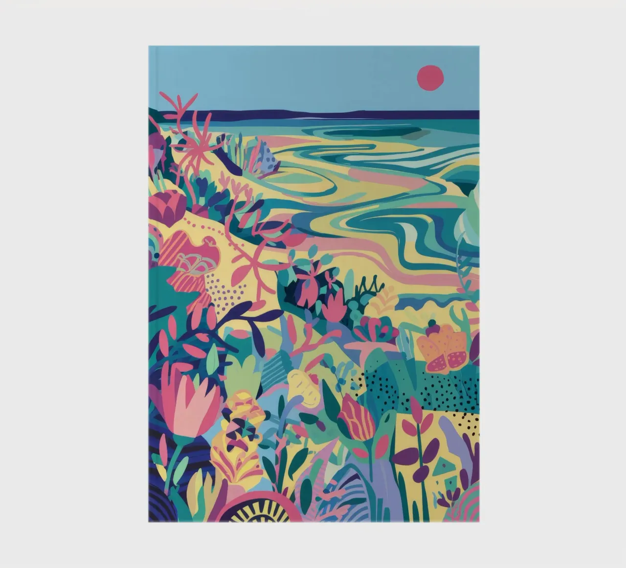 Coastal Candy Colors notebook by Haven Mirage