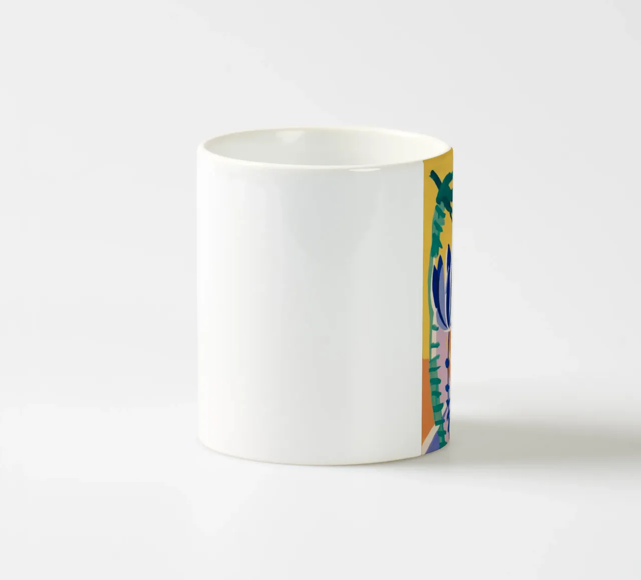 Forme astratte blu tazza in ceramica da Haven Mirage