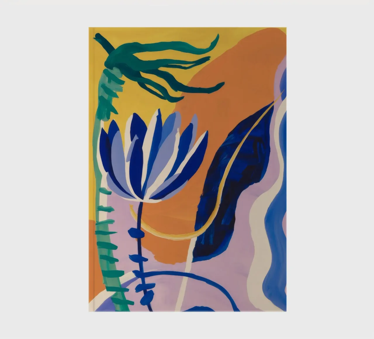 Abstract Blue Forms notebook by Haven Mirage
