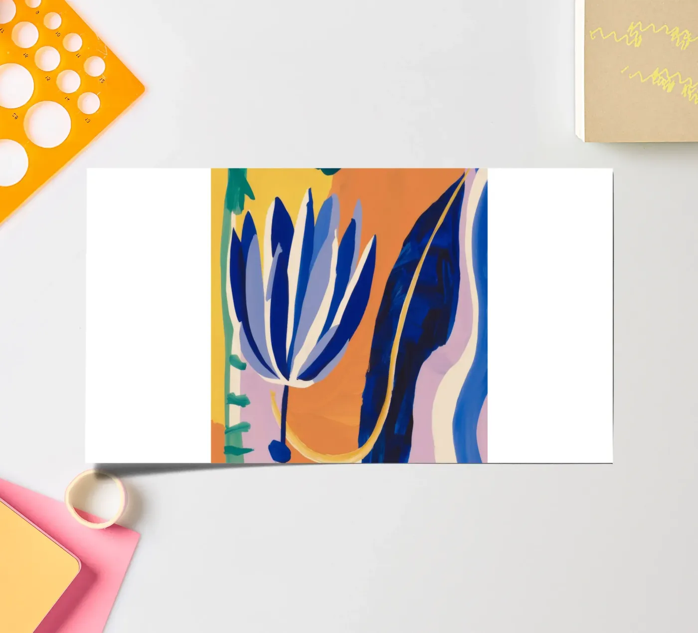 Abstract Blue Forms sticker sheet by Haven Mirage