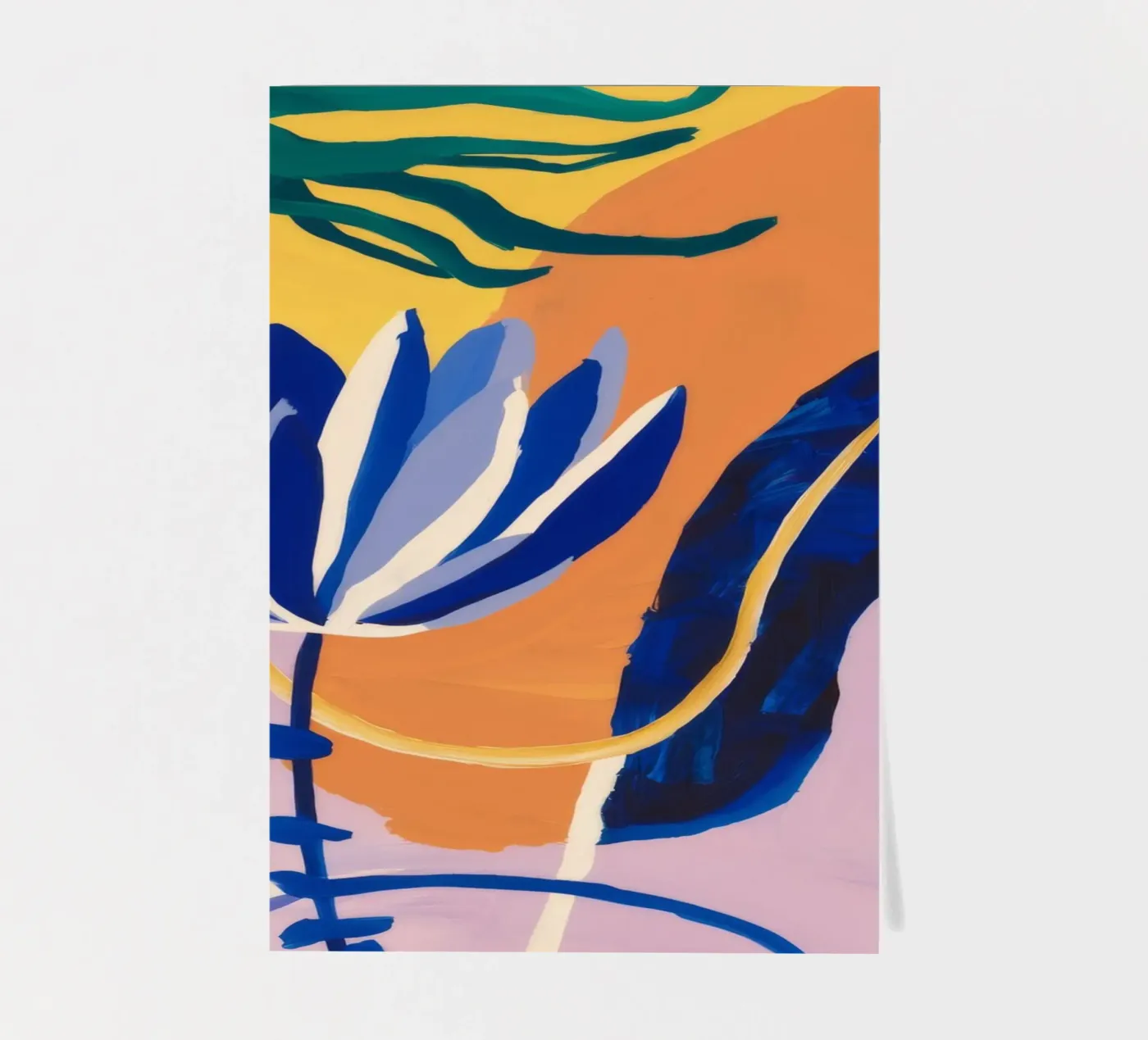 Abstract Blue Forms sticker sheet by Haven Mirage