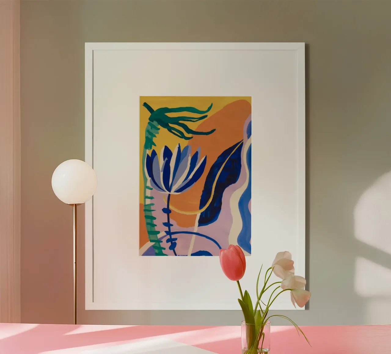 Forme astratte blu poster da Haven Mirage