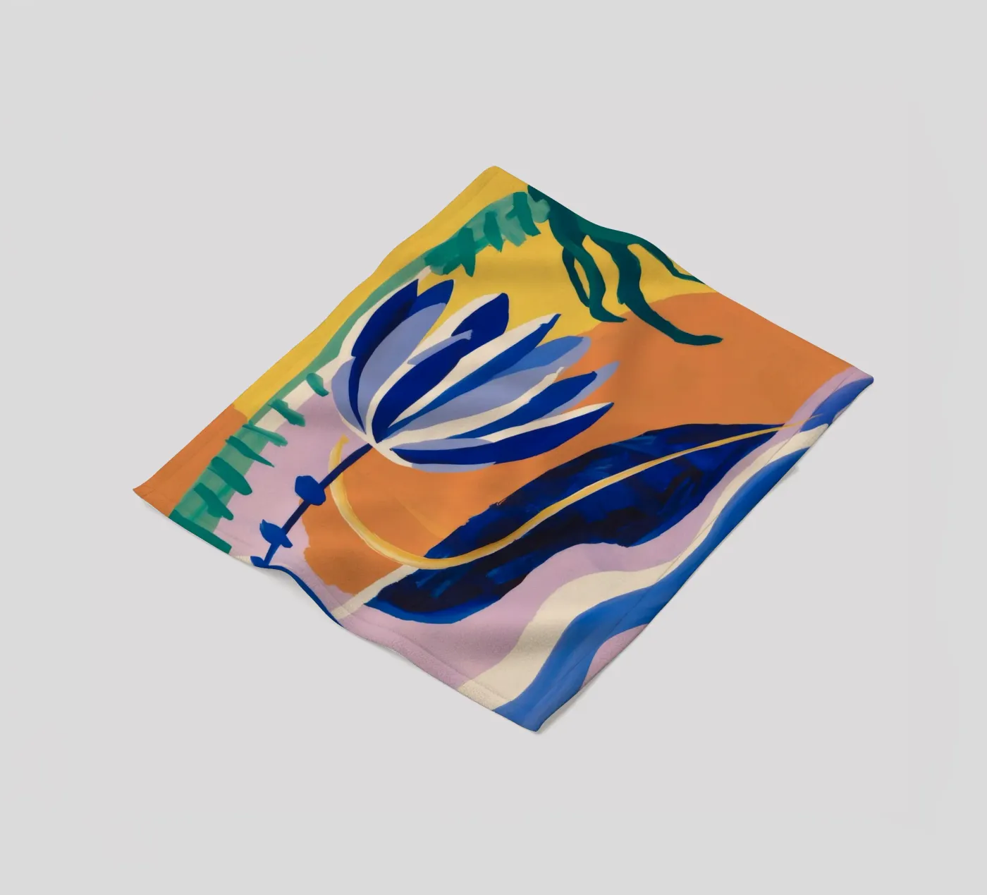 Abstract Blue Forms fleecedeken van Haven Mirage