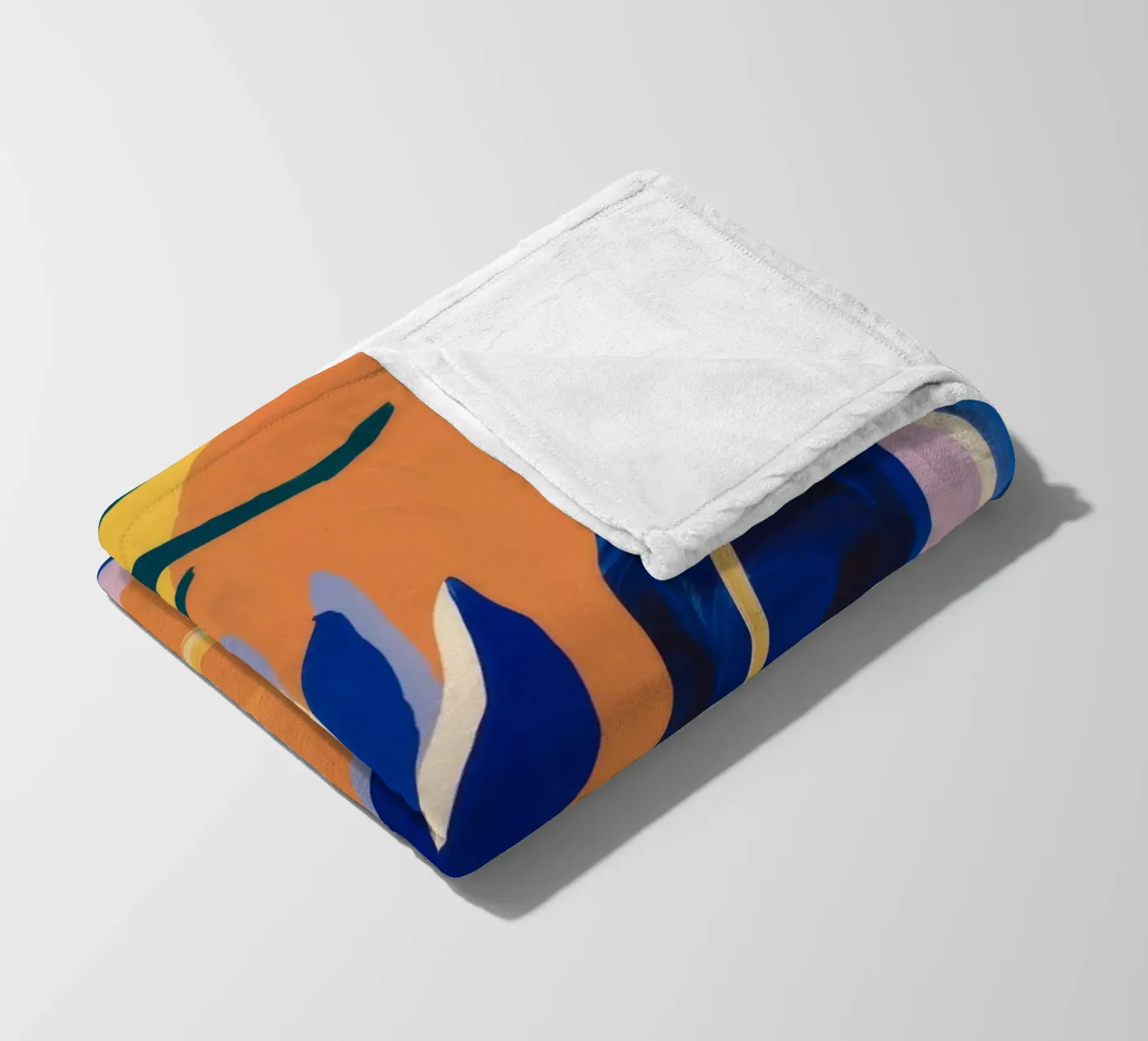 Abstract Blue Forms fleecedeken van Haven Mirage