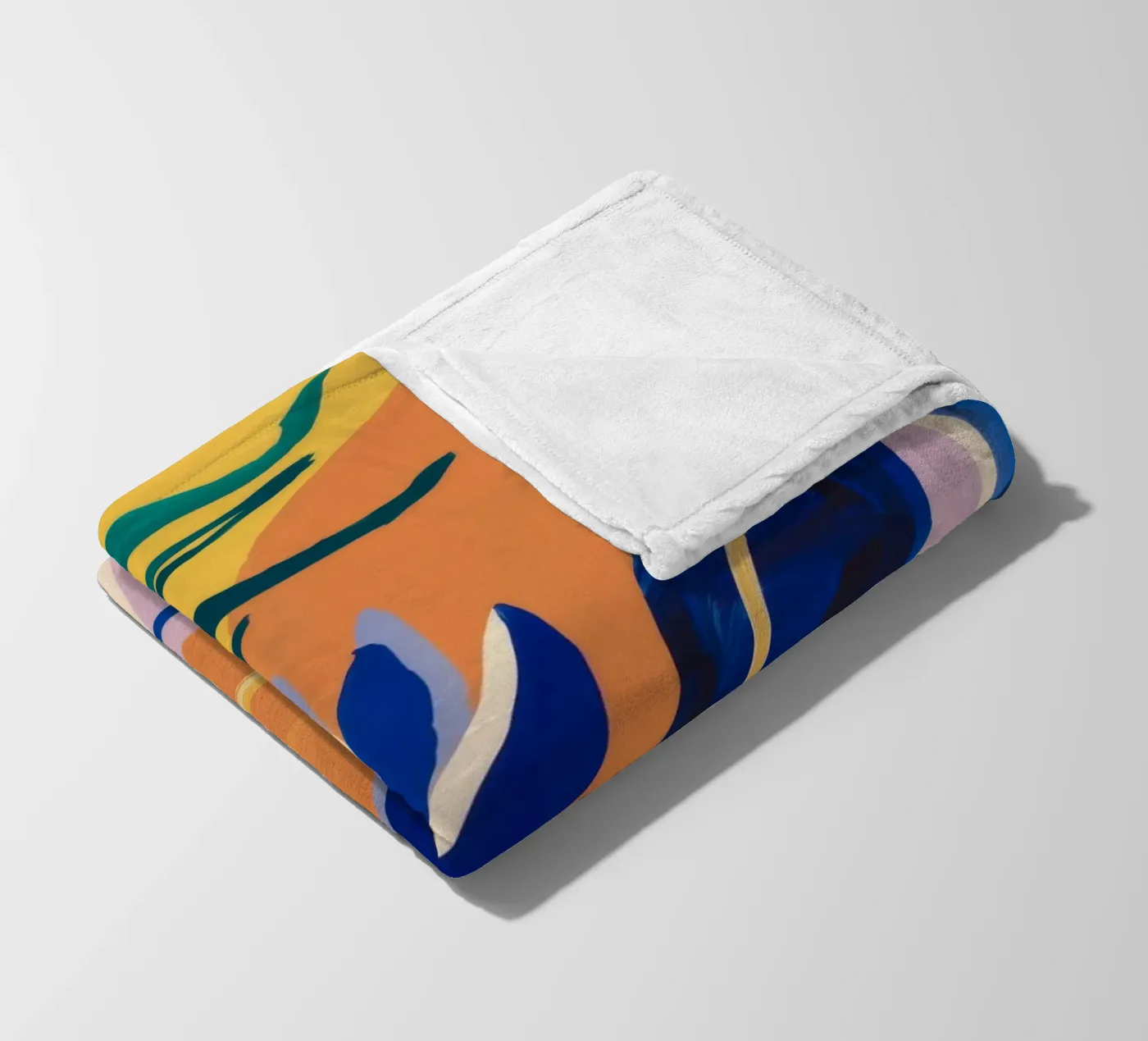 Abstract Blue Forms fleecedeken van Haven Mirage