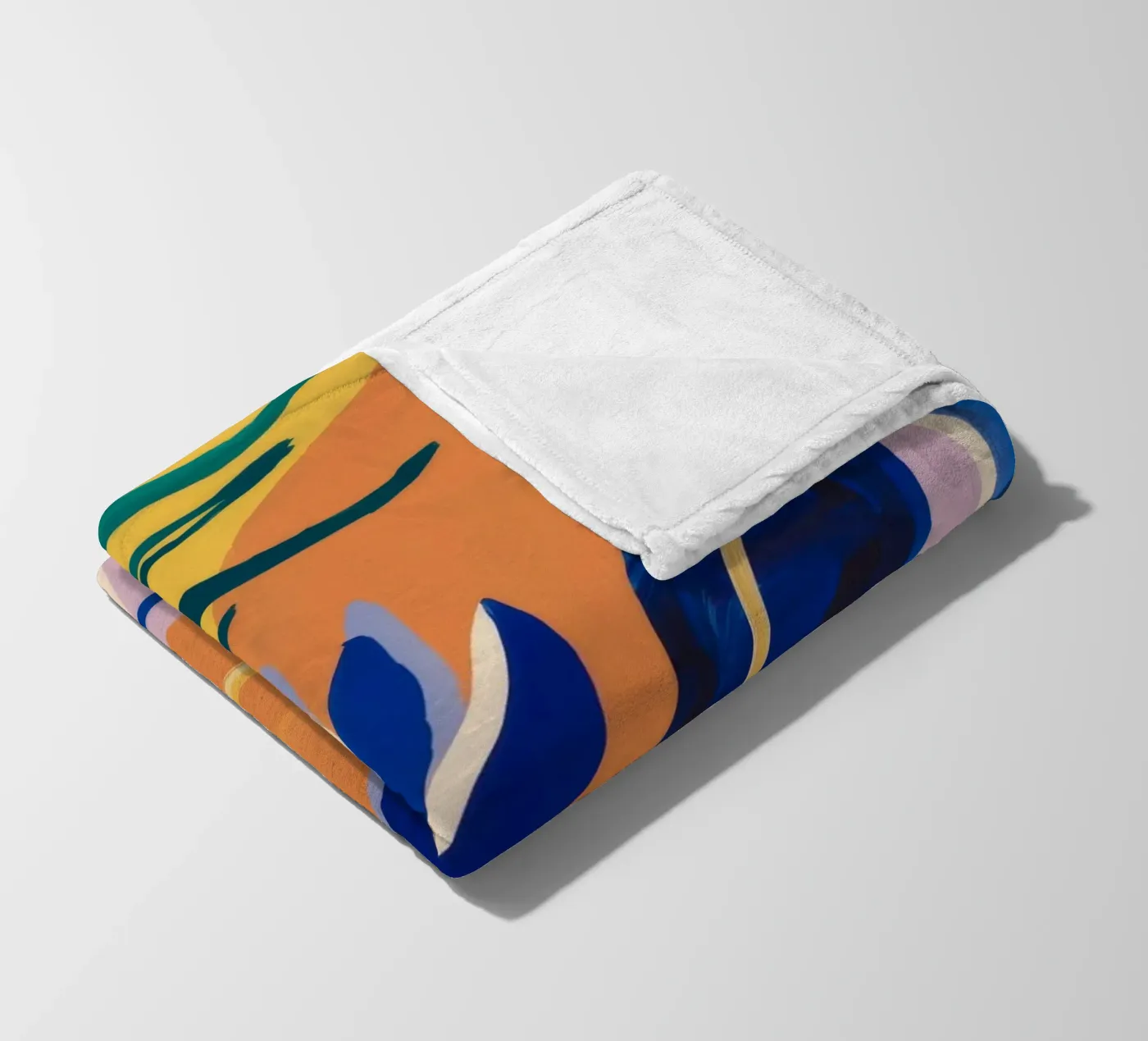 Abstract Blue Forms fleecedeken van Haven Mirage