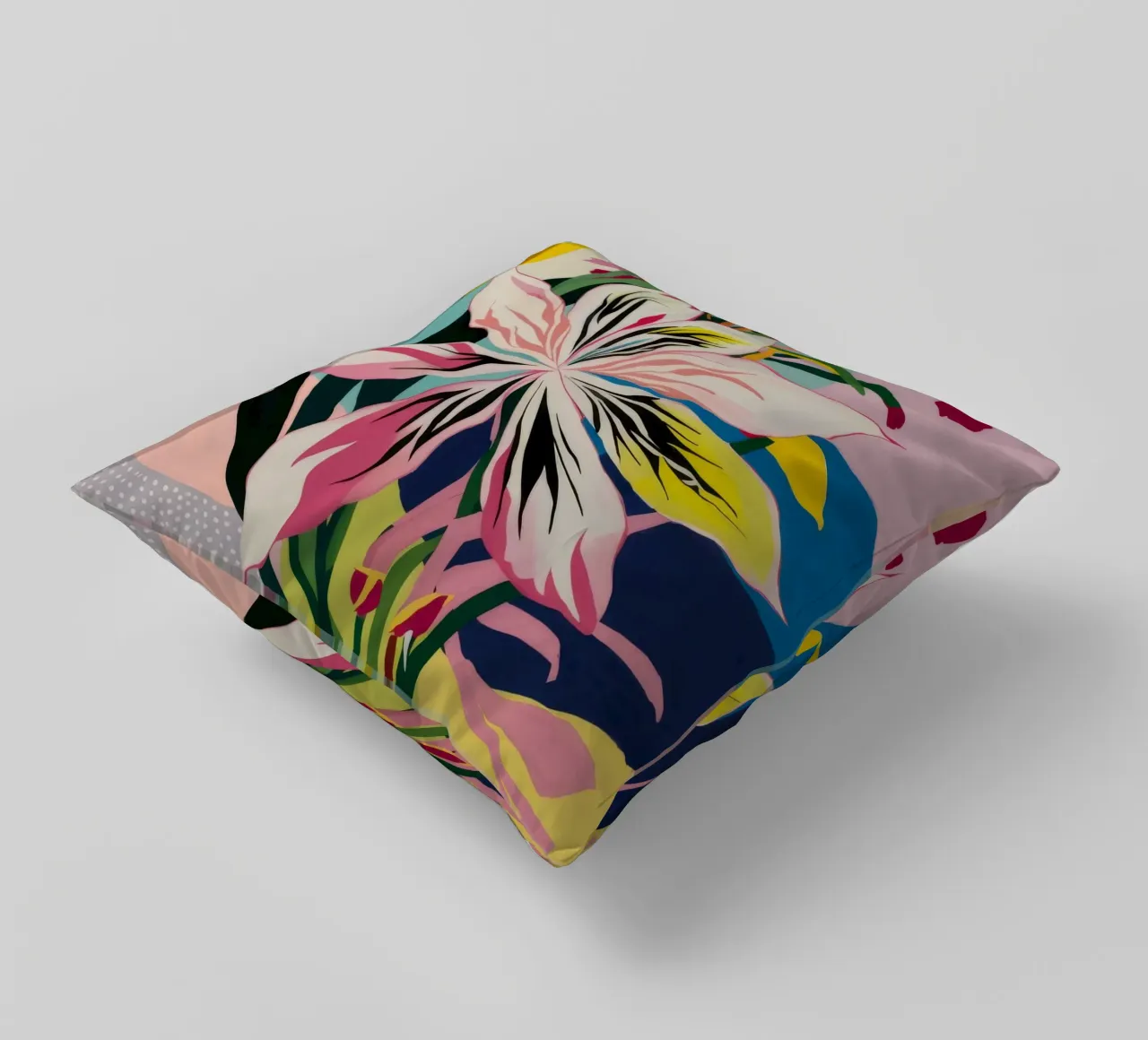 Lily Geometric Pop decorative cushion by Paez Harmony