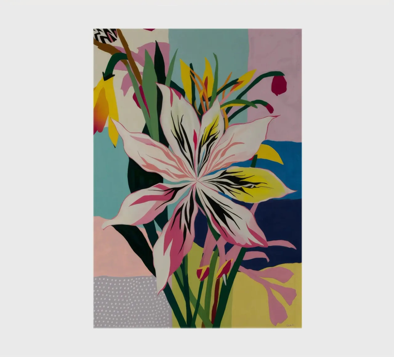 Lily Geometric Pop notebook by Paez Harmony