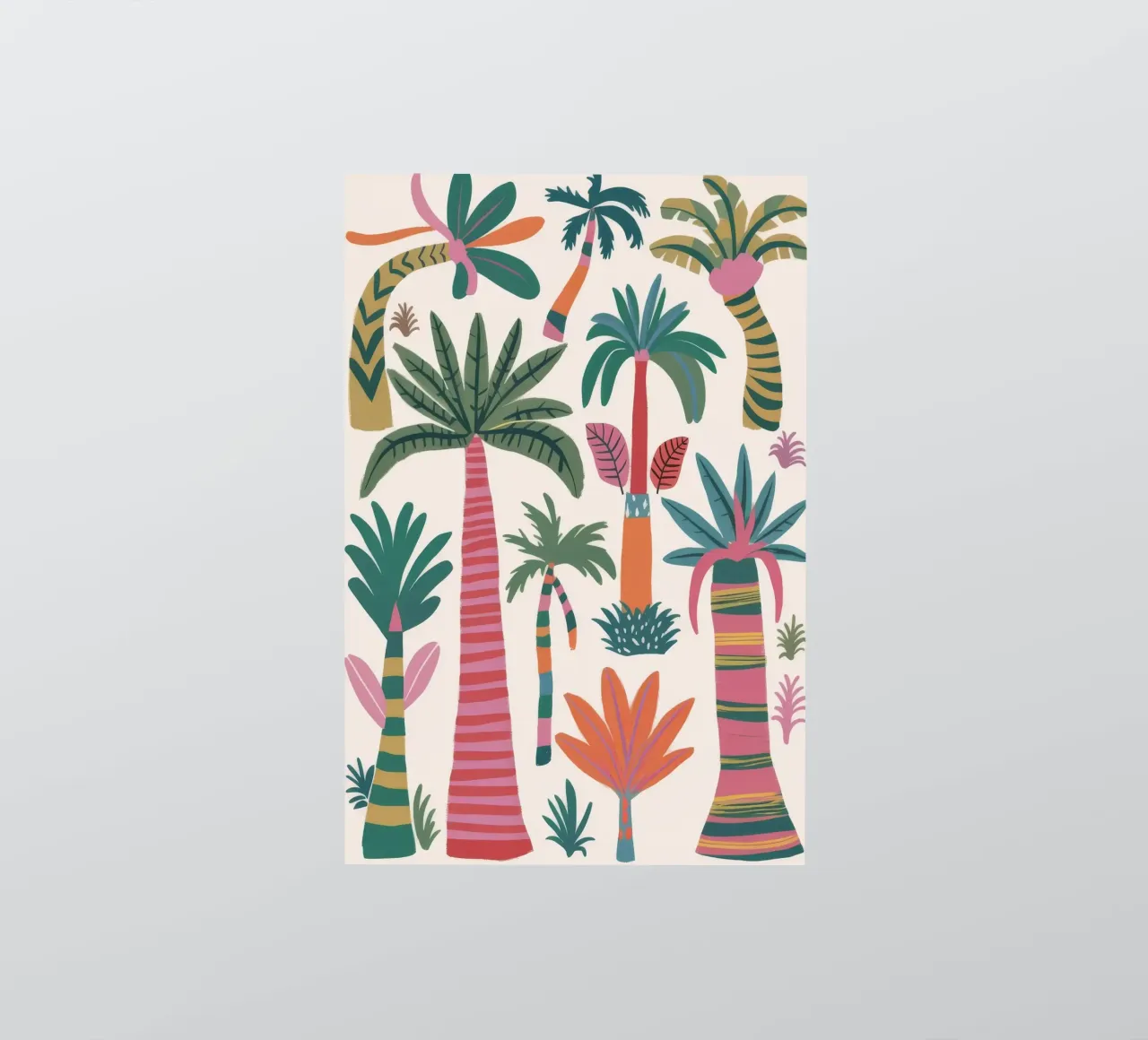 Vue d'ensemble de Palm Oasis autocollant de Paez Harmony