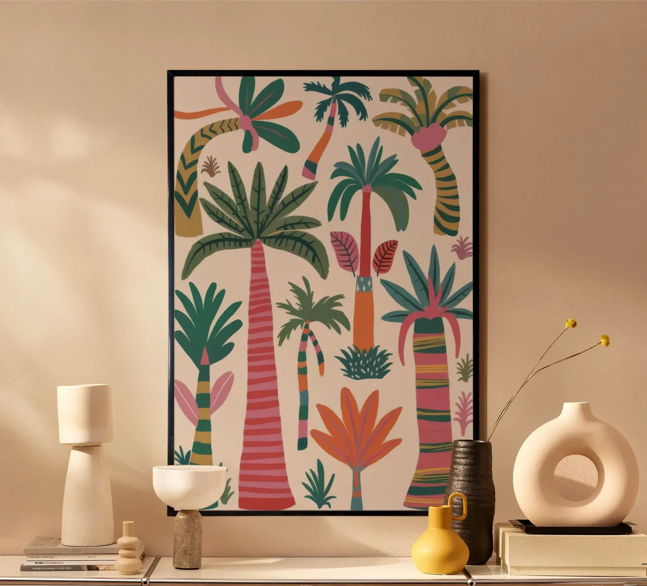 Vue d'ensemble de Palm Oasis hahnemühle de Paez Harmony