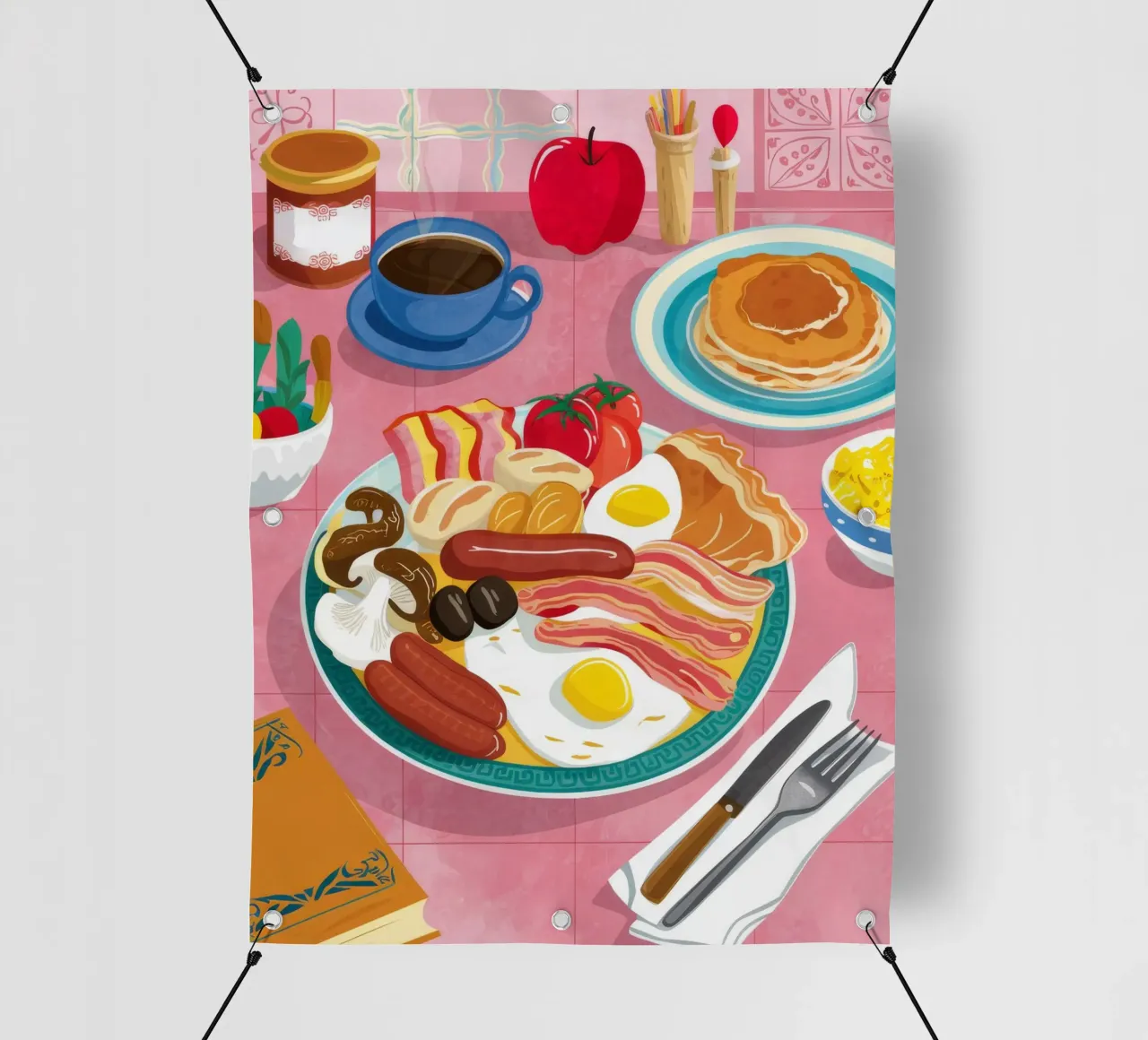 Colazione Flatlay telo in pvc da Haven Mirage