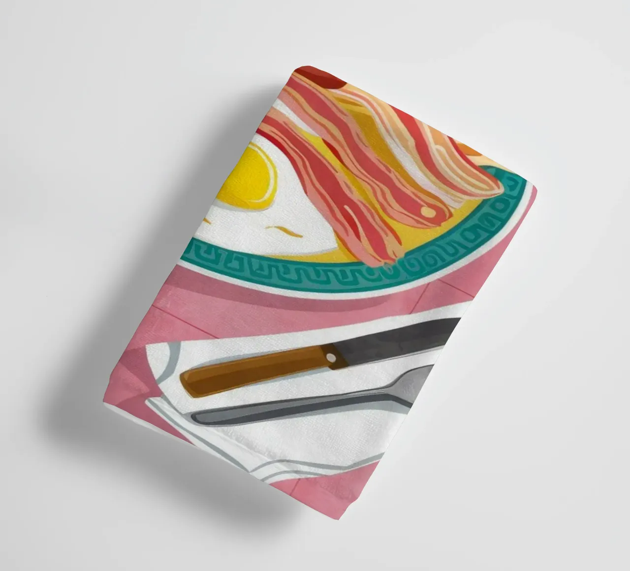 Breakfast Feast Flatlay towel by Haven Mirage