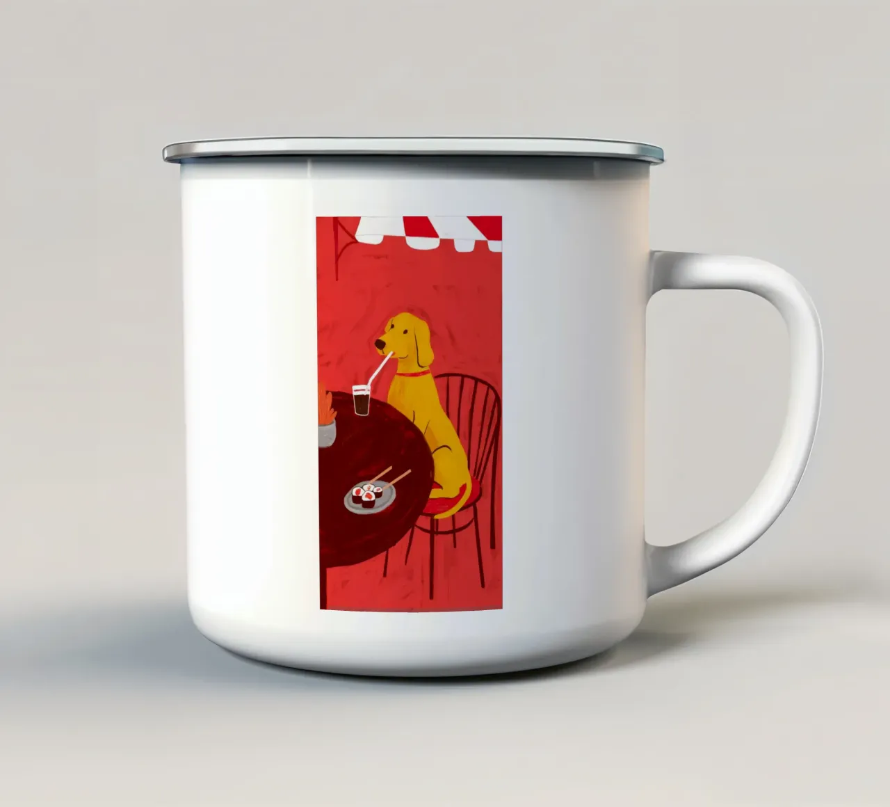 Dino Drink Date tazza in smalto da Haven Mirage