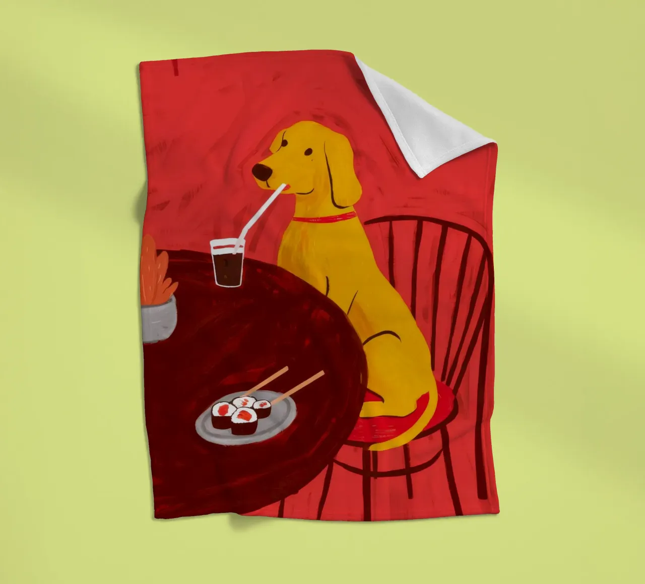 Dino Drink Date coperta in pile da Haven Mirage