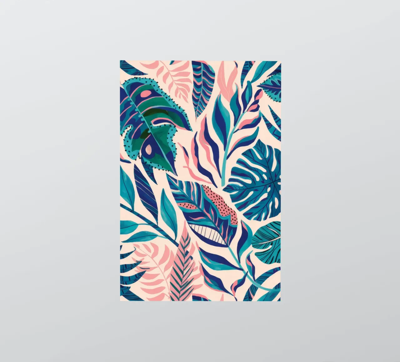 Teal Leaf Serenity sticker by Grande Serene