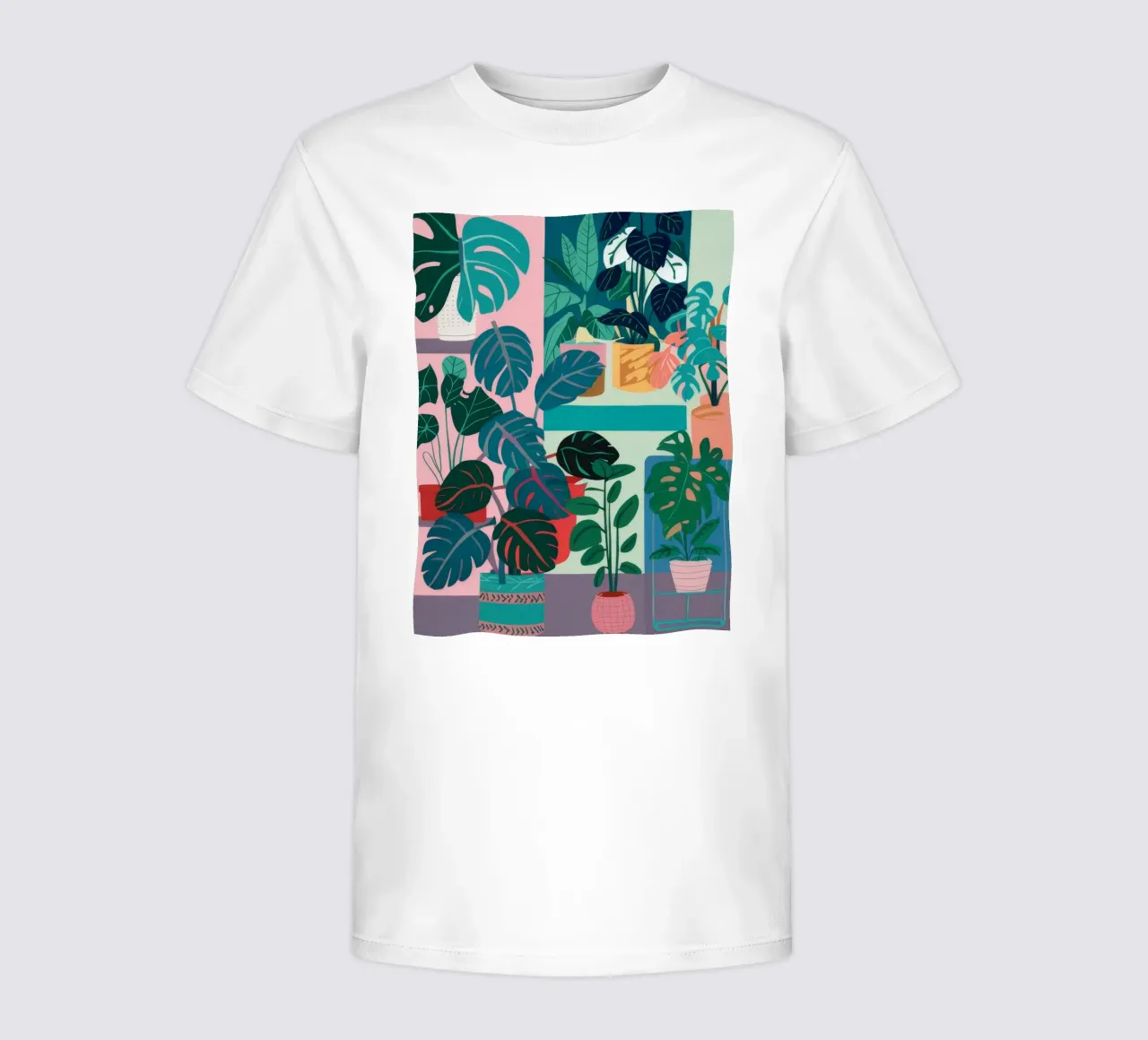 Studio sulle foglie di Monstera t-shirt bambini da Paez Harmony